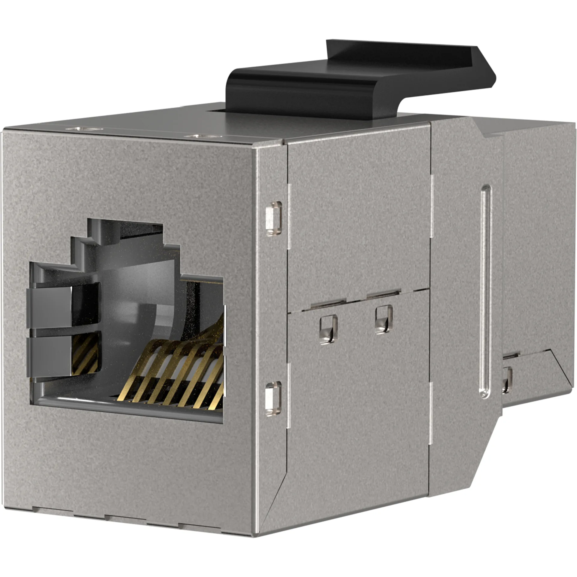 Keystone Einbauadapter RJ45 STP, Cat.6 – Ansicht 2
