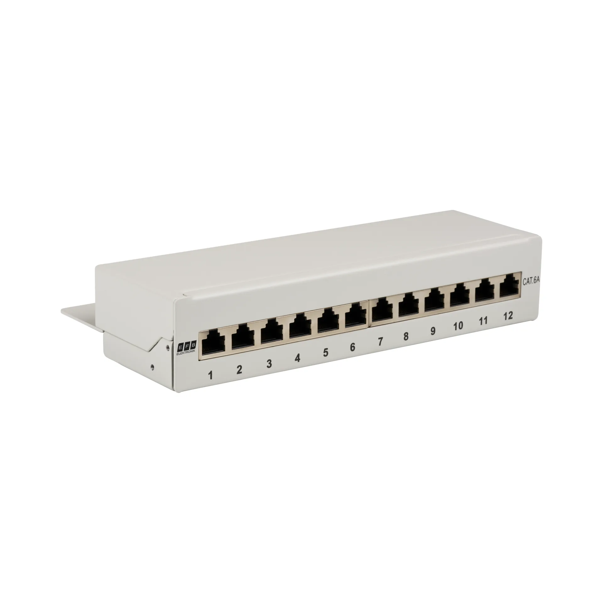 Mini-Patchpanel STP 12xRJ45 Cat.6A 10“ 1HE