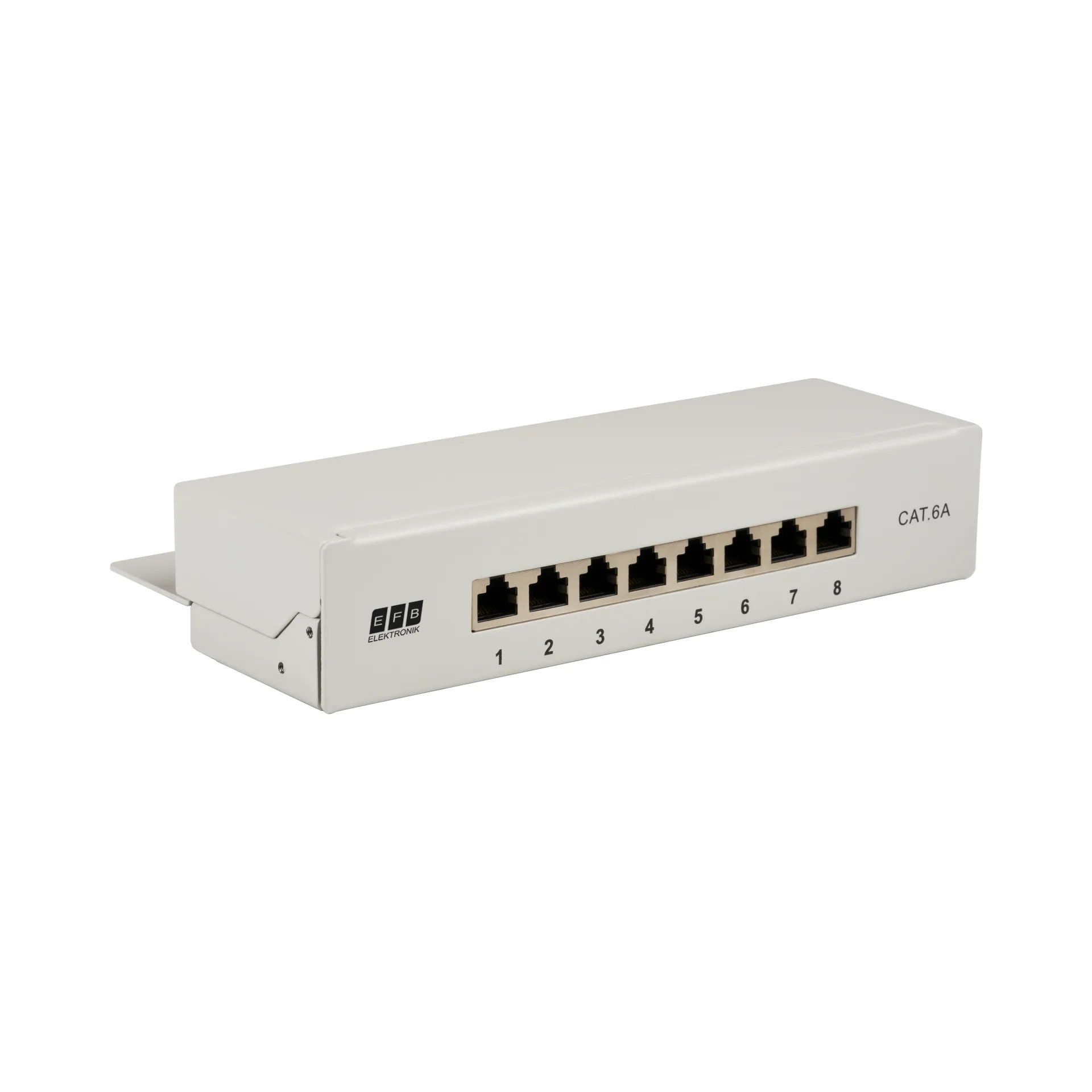 Mini-Patchpanel STP 8xRJ45 Cat.6A 10“ 1HE