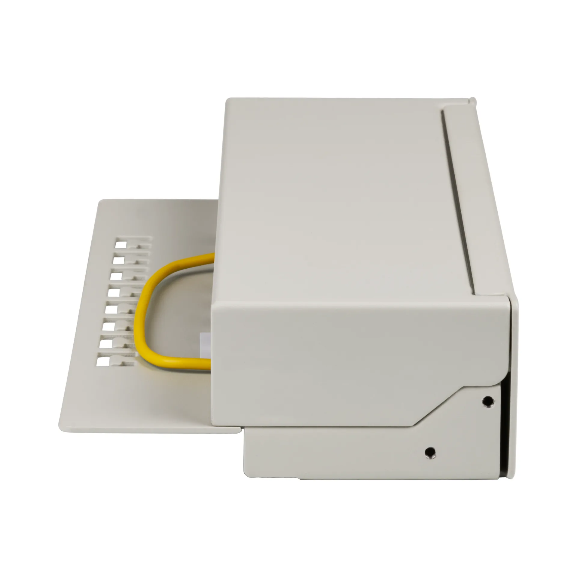 Mini-Patchpanel STP 8xRJ45 Cat.6A, 10“ 1HE, RAL7035 grau – Ansicht 2
