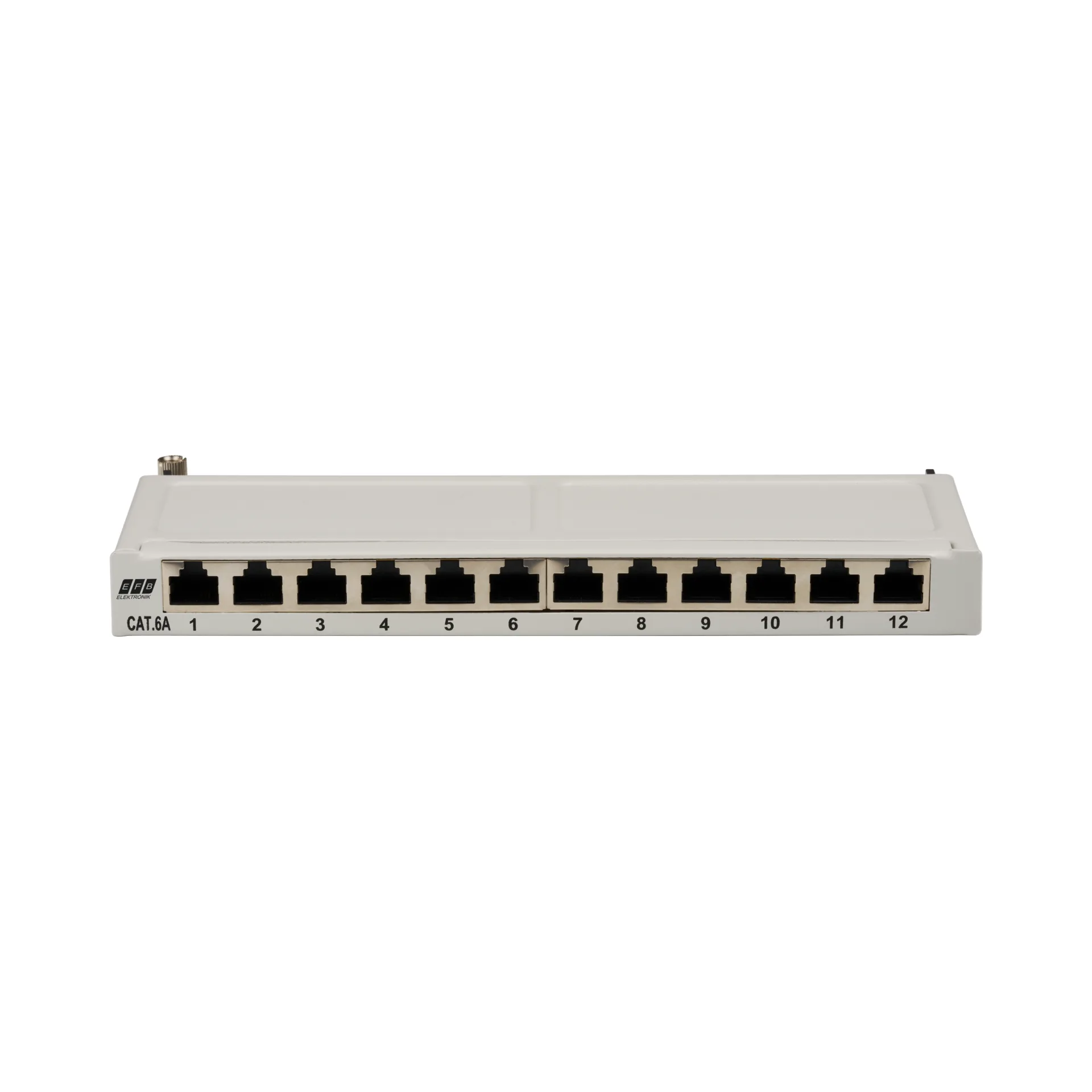 Mini-Patchpanel STP 12xRJ45 Cat.6A 10“ 0 5HE
