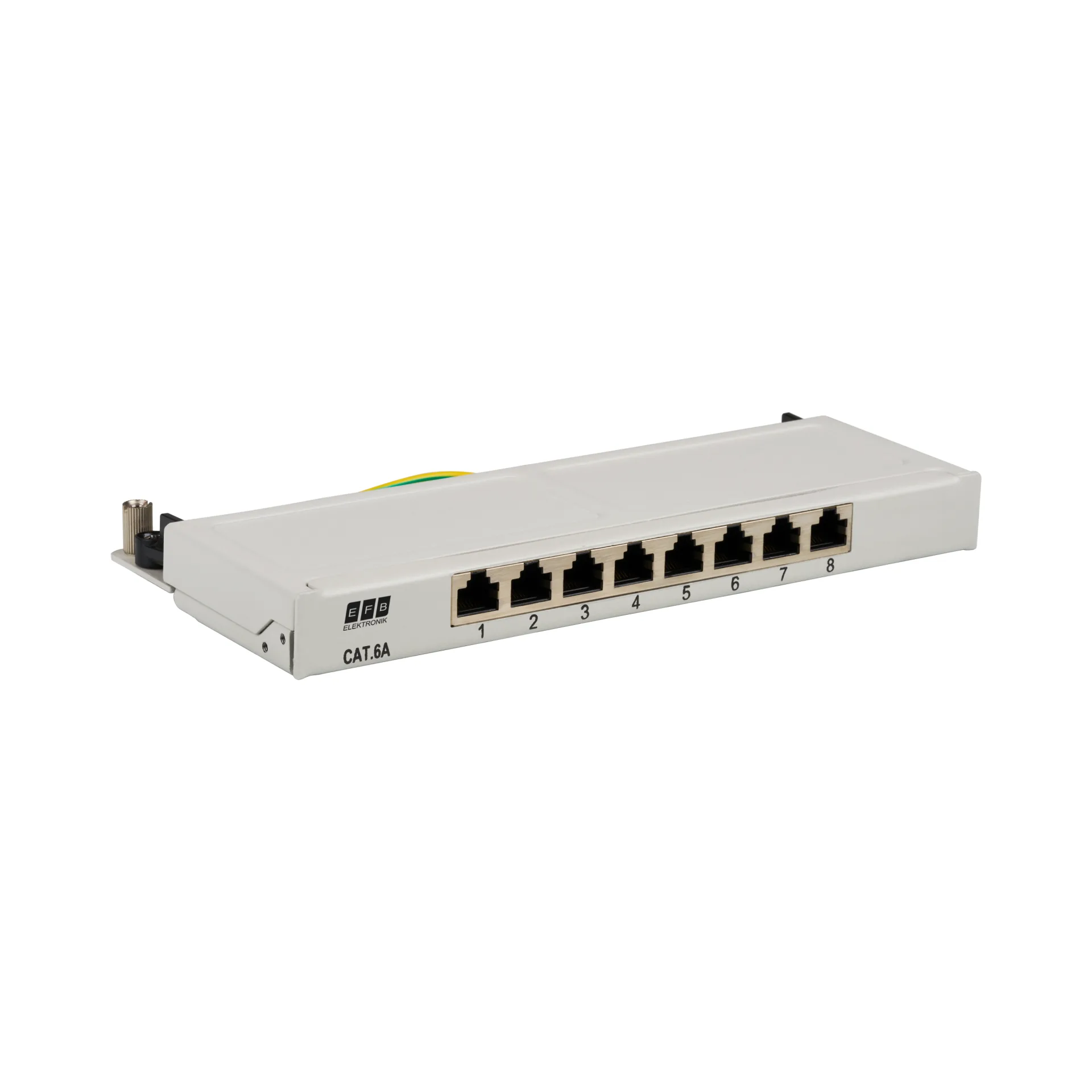 Mini-Patchpanel STP 8xRJ45 Cat.6A 10“ 0 5HE