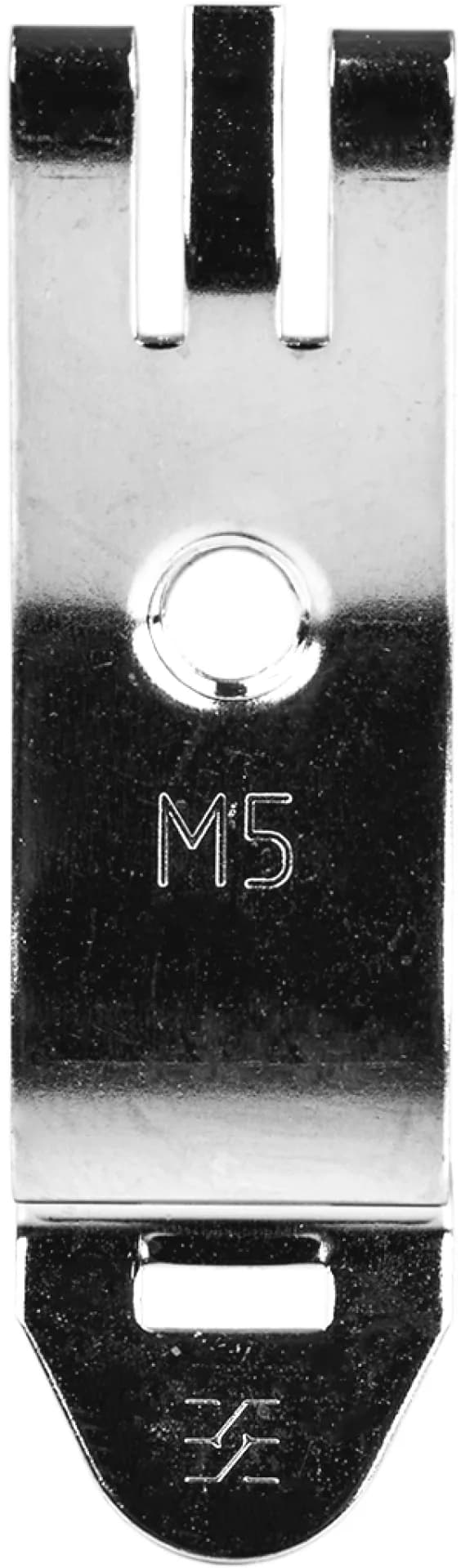 Hutschienenhalter, Stahl blank FM 5 / TS35 – Ansicht 3