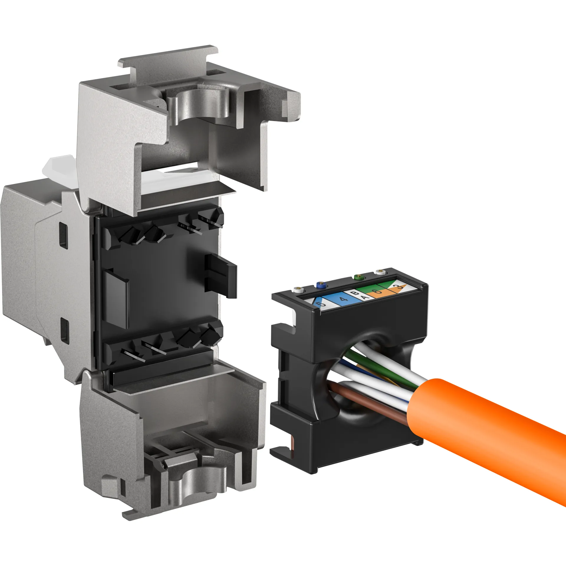 RJ45 Keystone STP, Cat.6, 250MHz – Ansicht 4