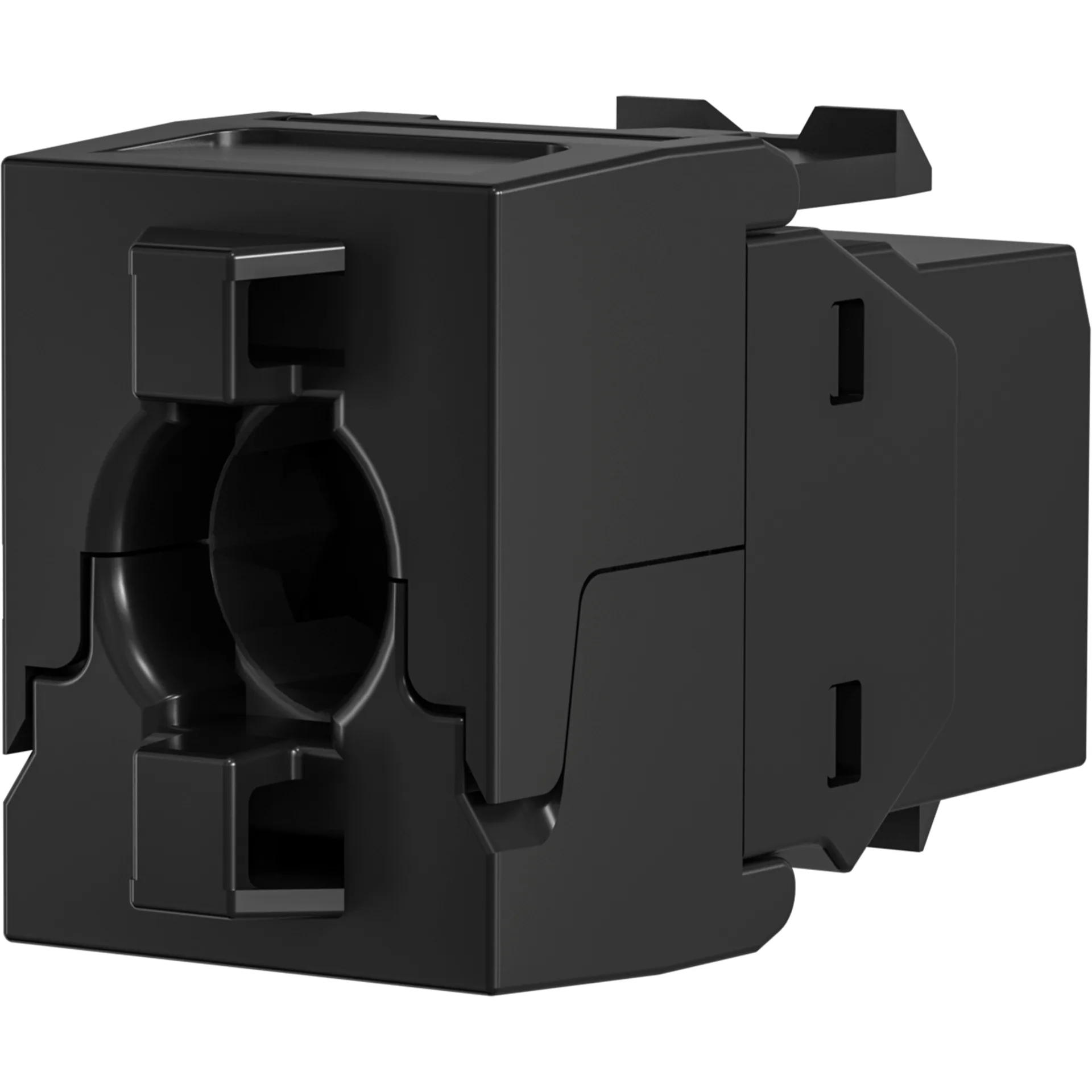 RJ45 Keystone UTP, Cat.6, 250MHz, Komponenten zertifiziert, schwarz – Ansicht 2