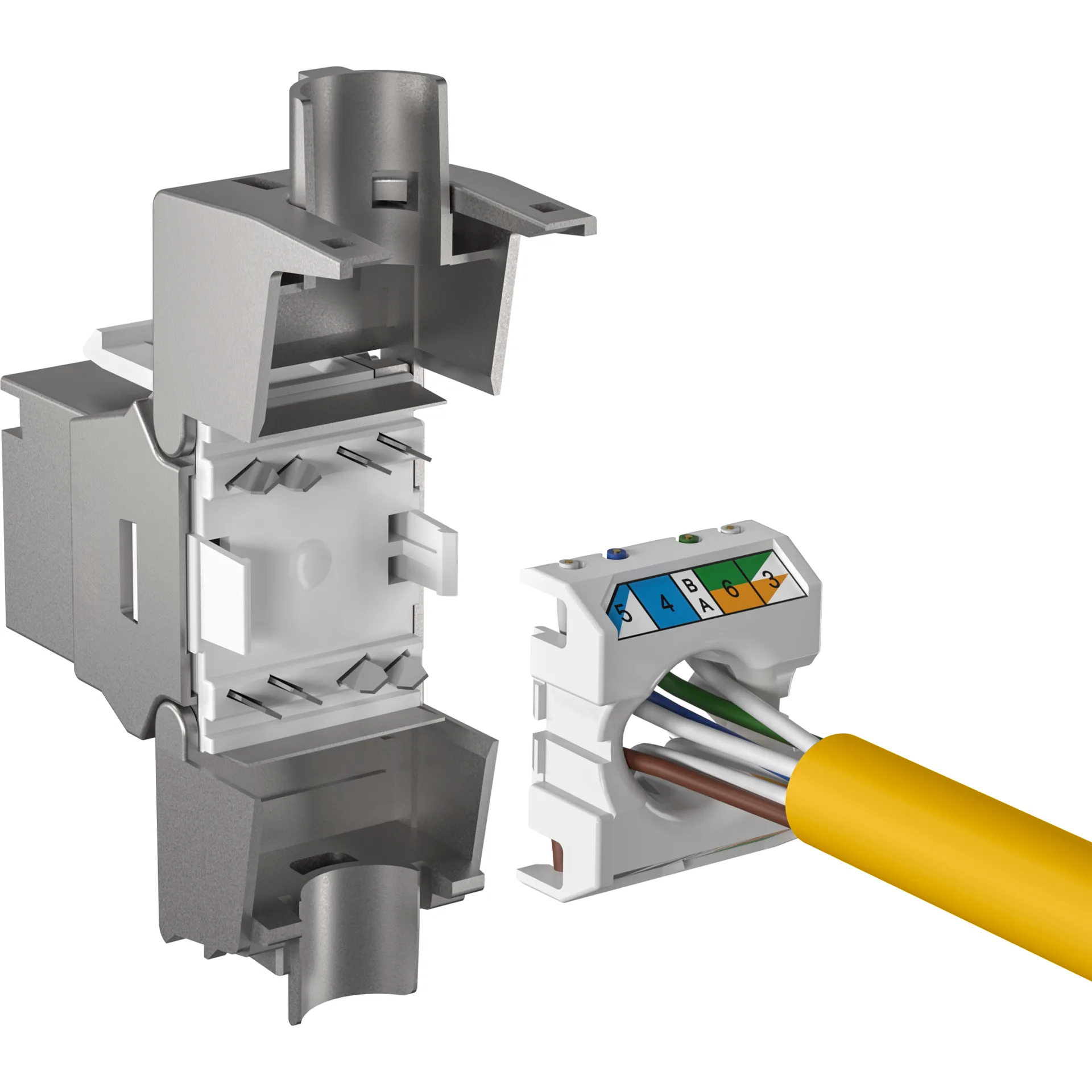 RJ45 Keystone STP, Cat.8 Class 1, 2000MHz – Ansicht 4