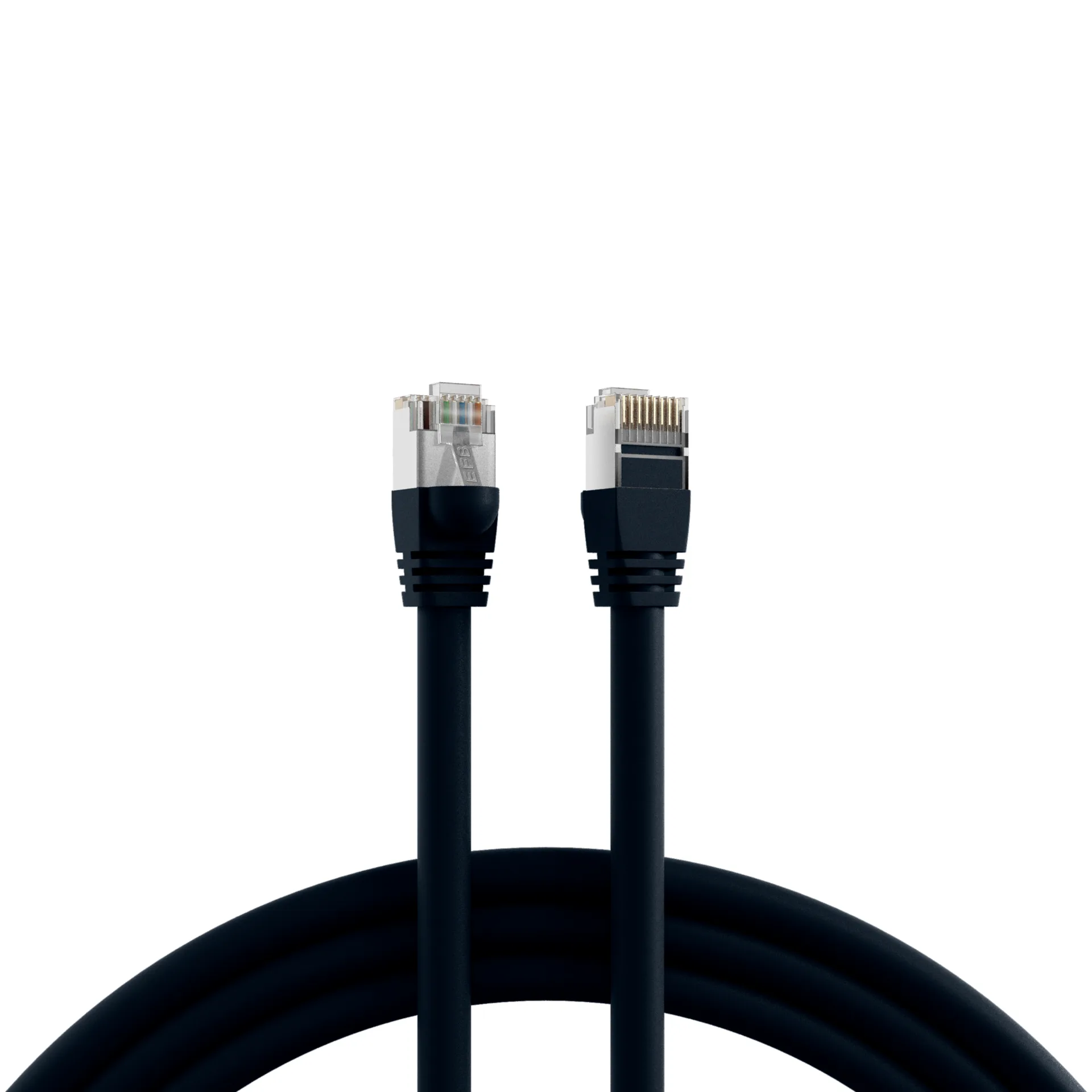 RJ45 Patchkabel S/FTP Cat.6 PVC kurze Tülle UL