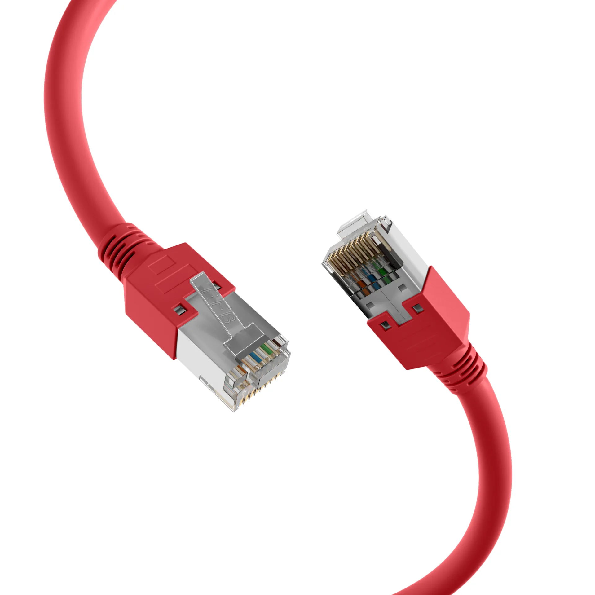 RJ45 Patchkabel Cat.5e SF/UTP LSZH Draka UC300 TM11 crossed rot 5m – Ansicht 2