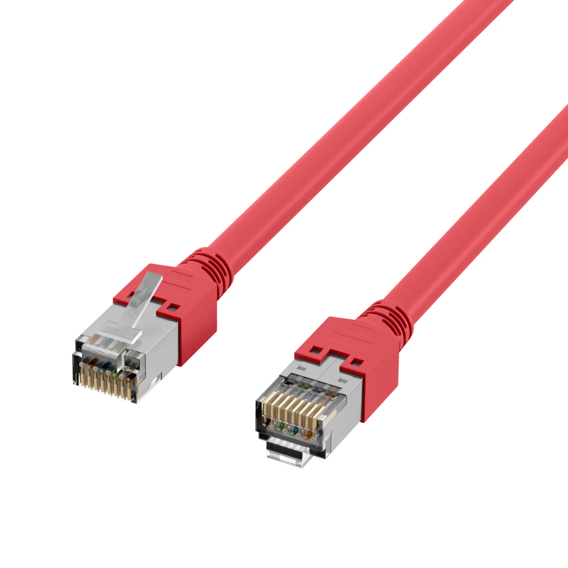 RJ45 Patchkabel Cat.5e SF/UTP LSZH Draka UC300 TM11 crossed rot 5m – Ansicht 3