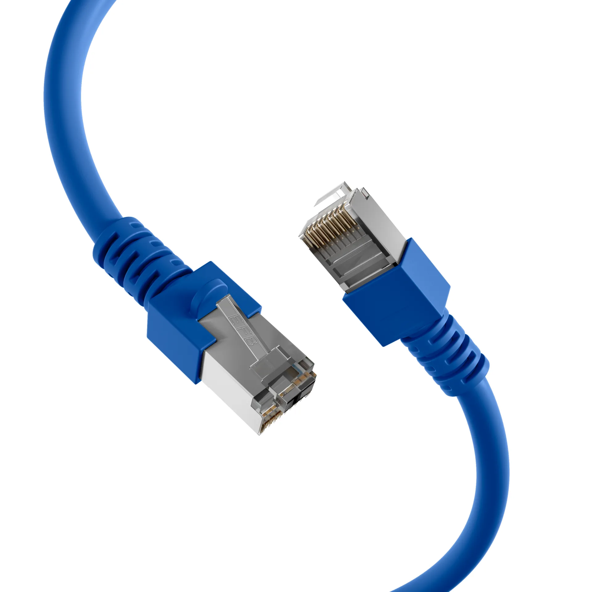 RJ45 Patchkabel Cat.5e SF/UTP PVC CCA blau 5m – Ansicht 2
