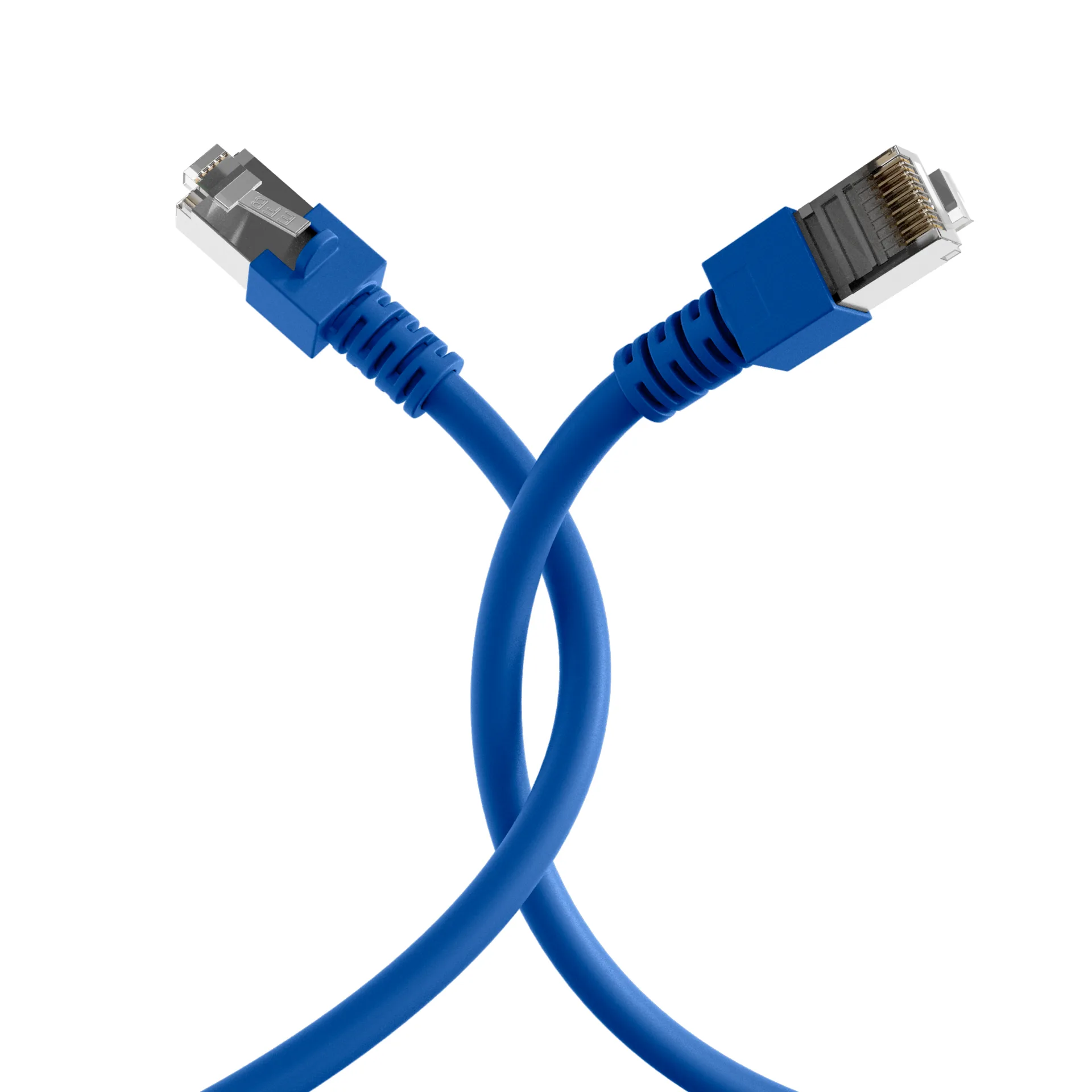 RJ45 Patchkabel Cat.5e SF/UTP PVC CCA blau 5m – Ansicht 4