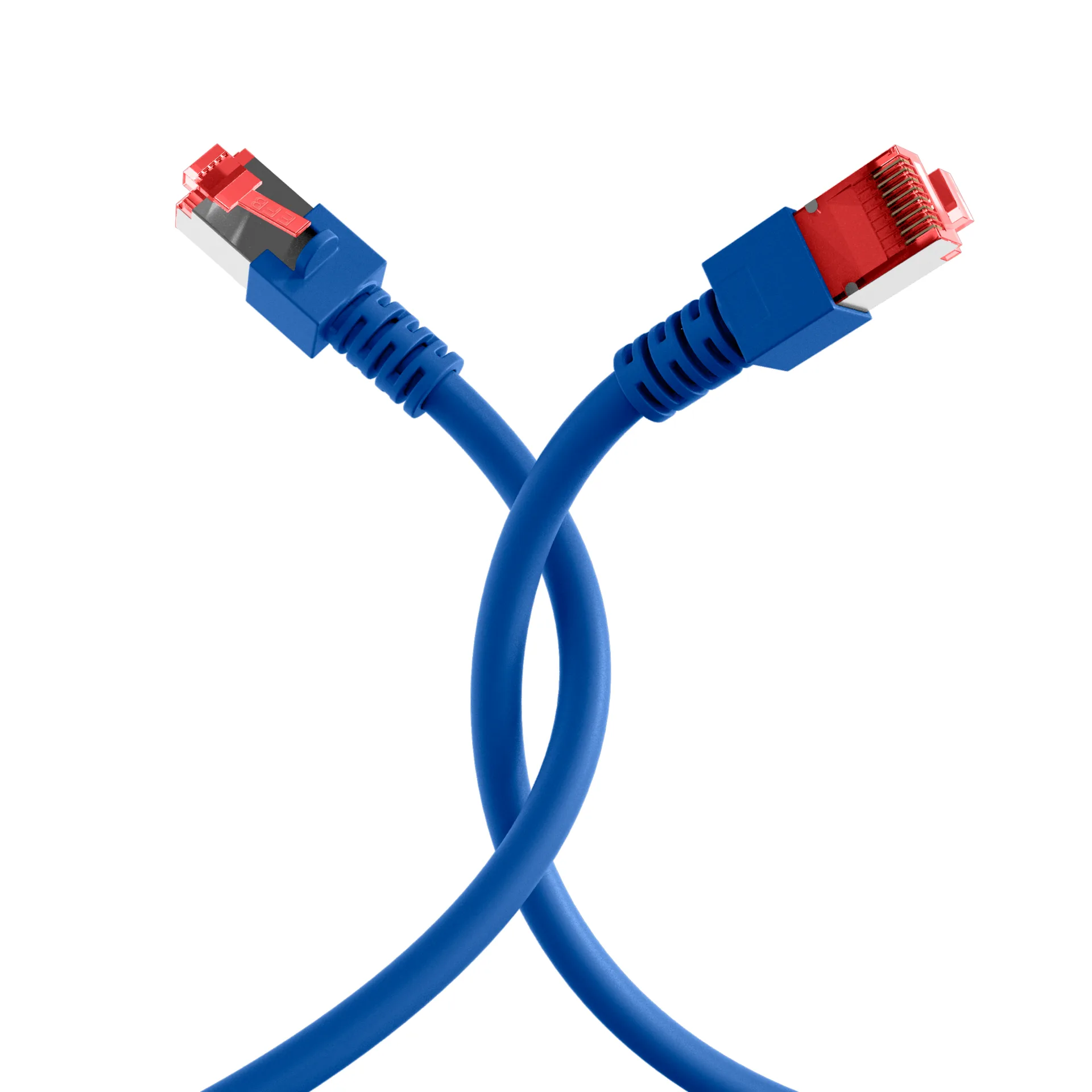 RJ45 Patchkabel Cat.6 S/FTP LSZH blau 5m – Ansicht 4