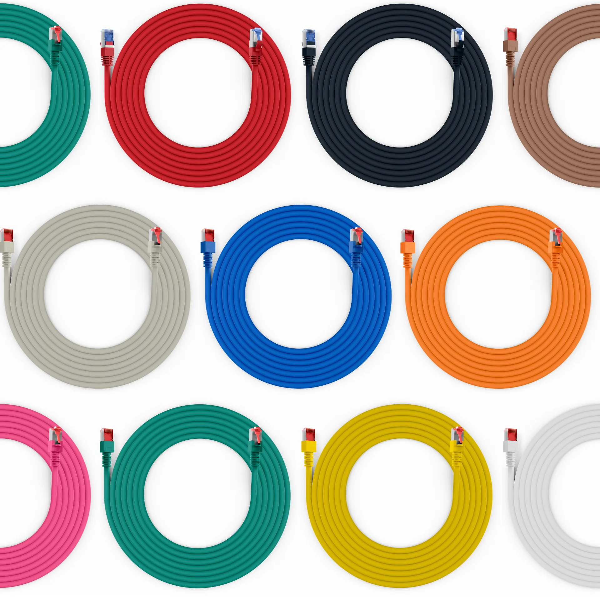 RJ45 Patchkabel Cat.6 S/FTP LSZH blau 5m – Ansicht 5