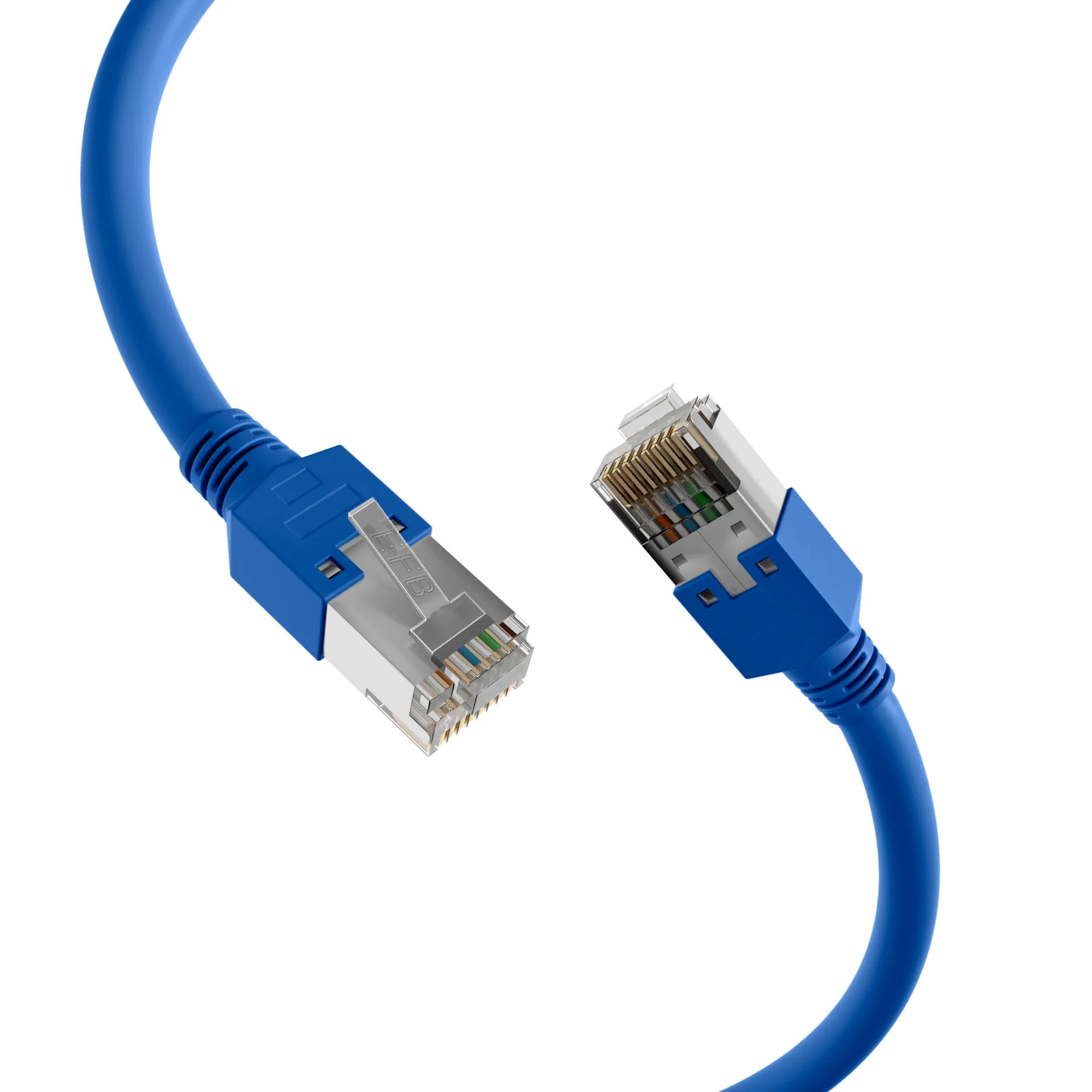RJ45 Patchkabel Cat.5e SF/UTP LSZH Draka UC300 TM11 blau 5m – Ansicht 2