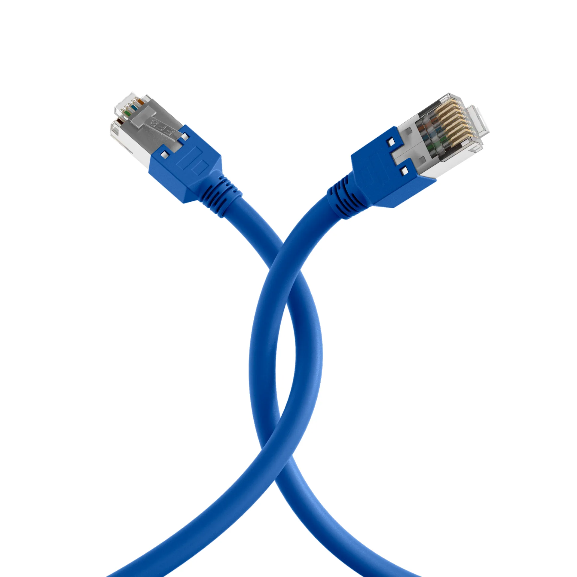 RJ45 Patchkabel Cat.5e SF/UTP LSZH Draka UC300 TM11 blau 5m – Ansicht 4