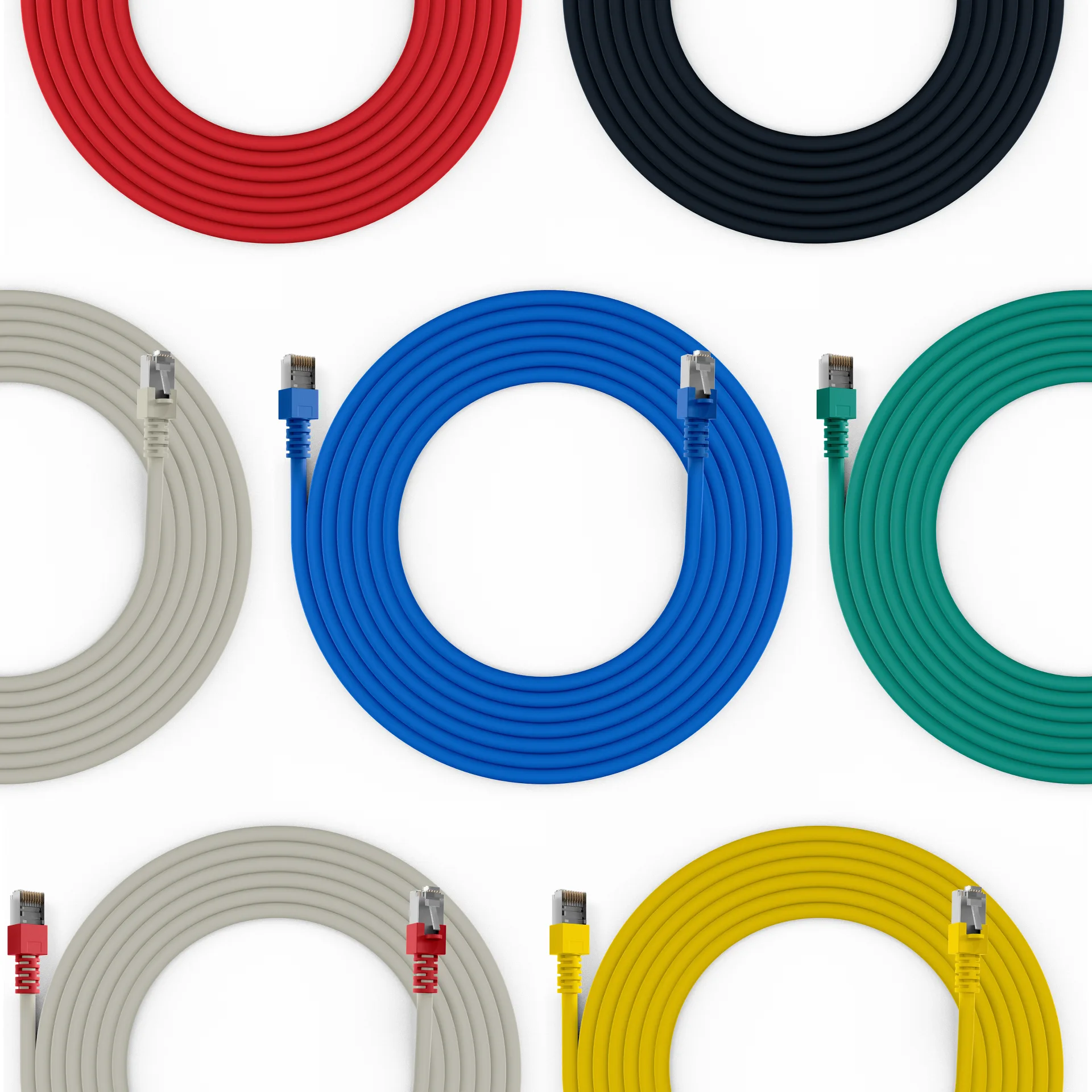 RJ45 Patchkabel Cat.5e SF/UTP LSZH Draka UC300 TM11 blau 5m – Ansicht 5