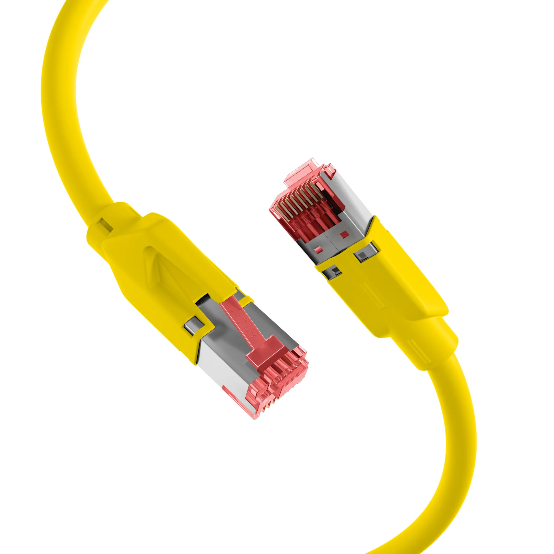 RJ45 Patchkabel Cat.5e S/UTP PUR TM21 schleppfähig gelb 5m – Ansicht 2