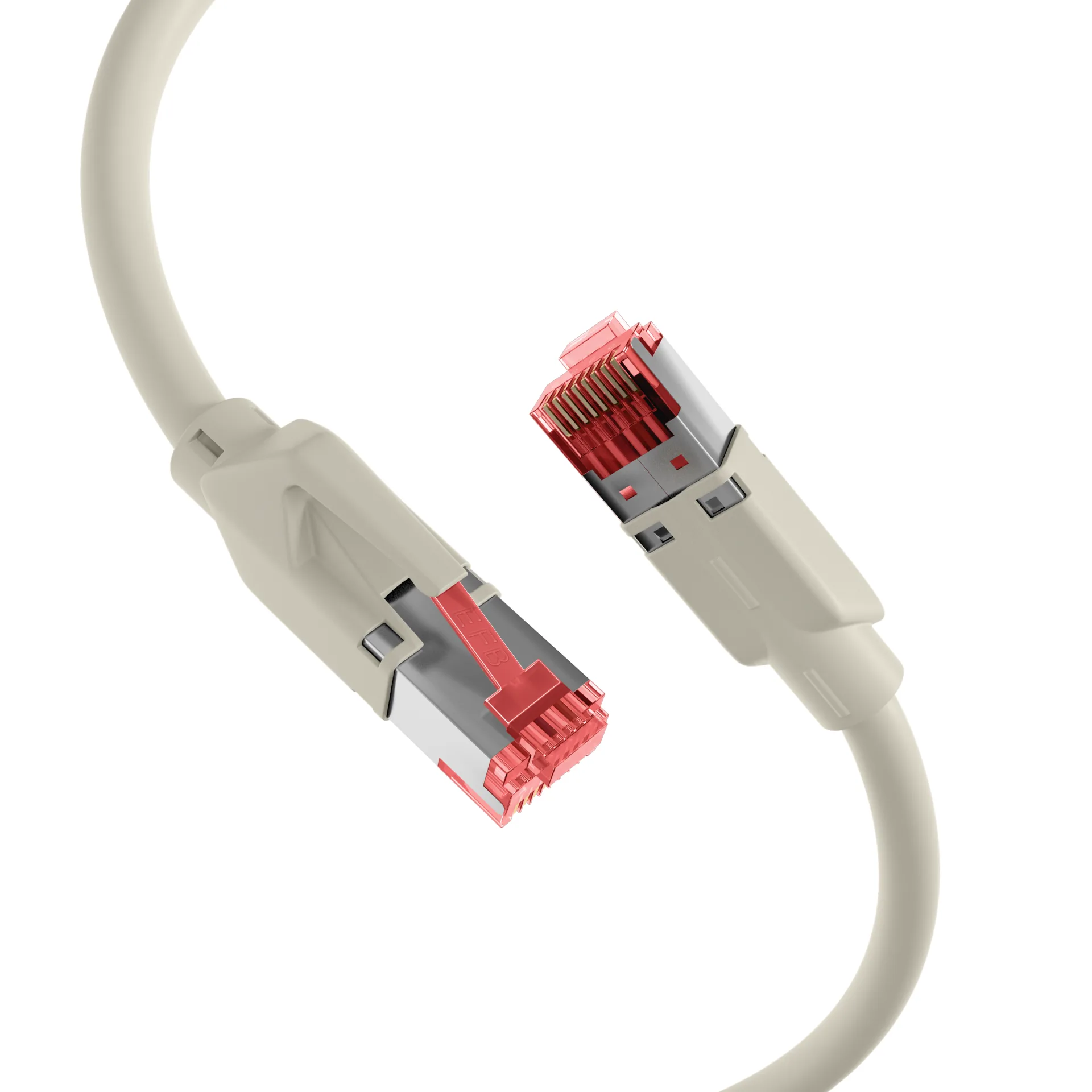 RJ45 Patchkabel Cat.6 S/FTP LSZH Draka UC900 TM21rot crossed grau 5m – Ansicht 2