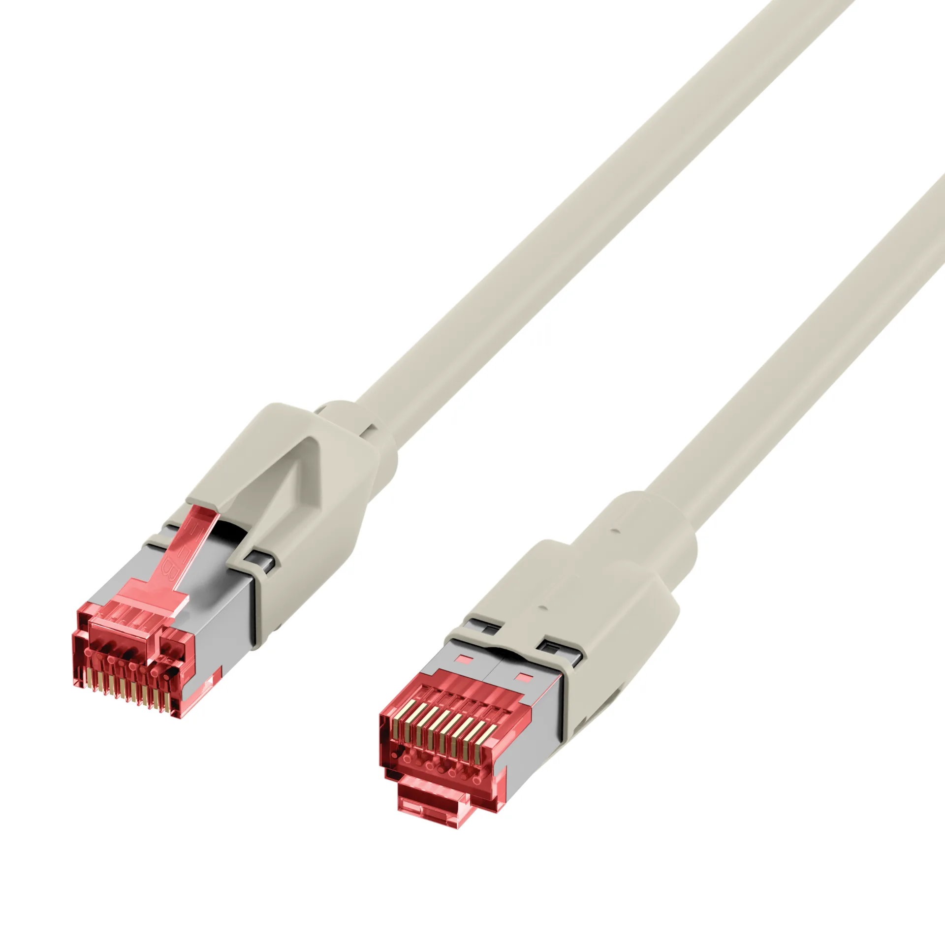 RJ45 Patchkabel Cat.6 S/FTP LSZH Draka UC900 TM21rot crossed grau 5m – Ansicht 3