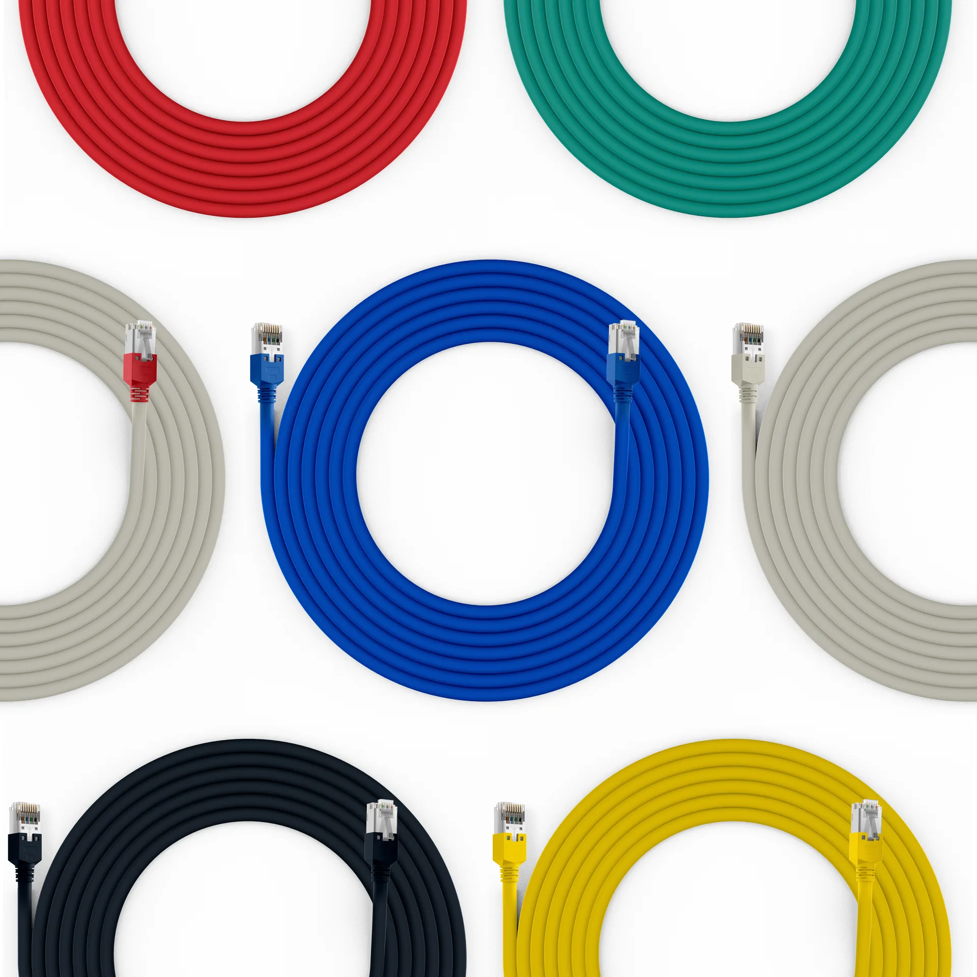 RJ45 Patchkabel Cat.5e F/UTP LSZH Draka UC300 TM11 blau 5m – Ansicht 5