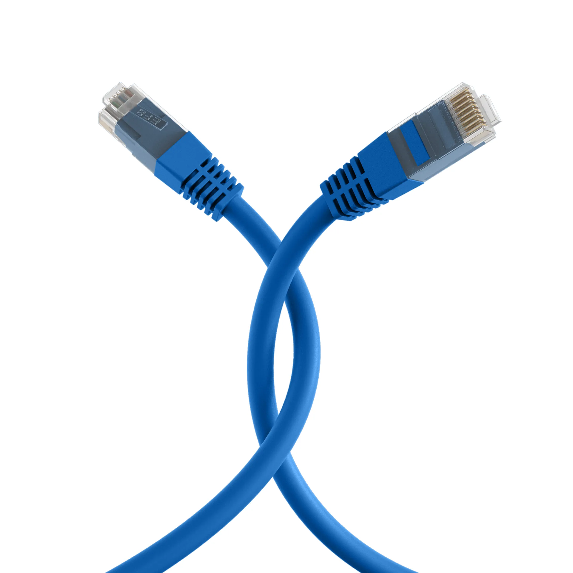 RJ45 Patchkabel Cat.5e U/UTP PVC CCA blau 5m – Ansicht 4