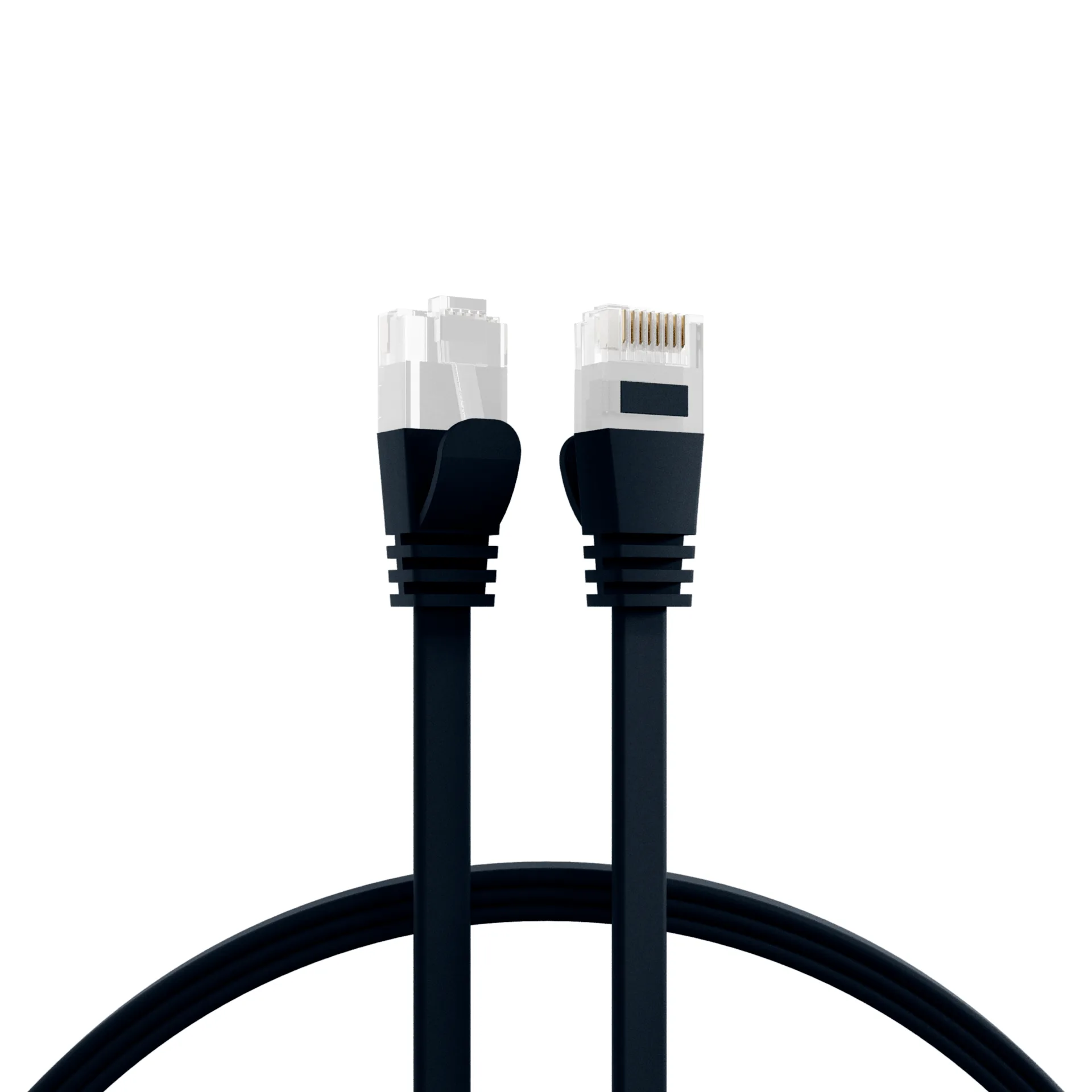 RJ45 Flachpatchkabel Cat.6A U/UTP PVC