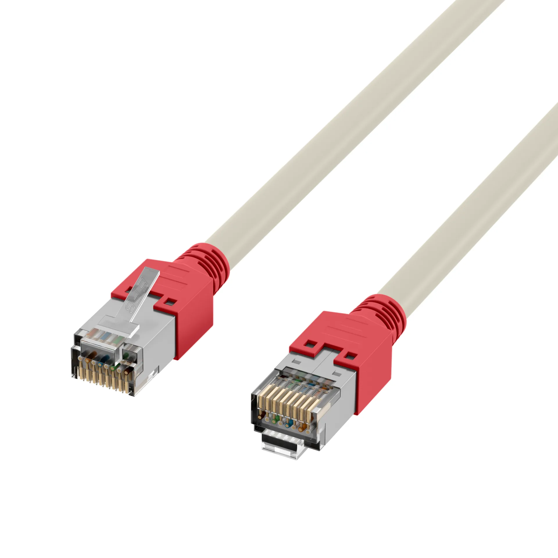 RJ45 Patchkabel Cat.5e F/UTP LSZH Draka UC300 TM11rt crossed grau 5m – Ansicht 3