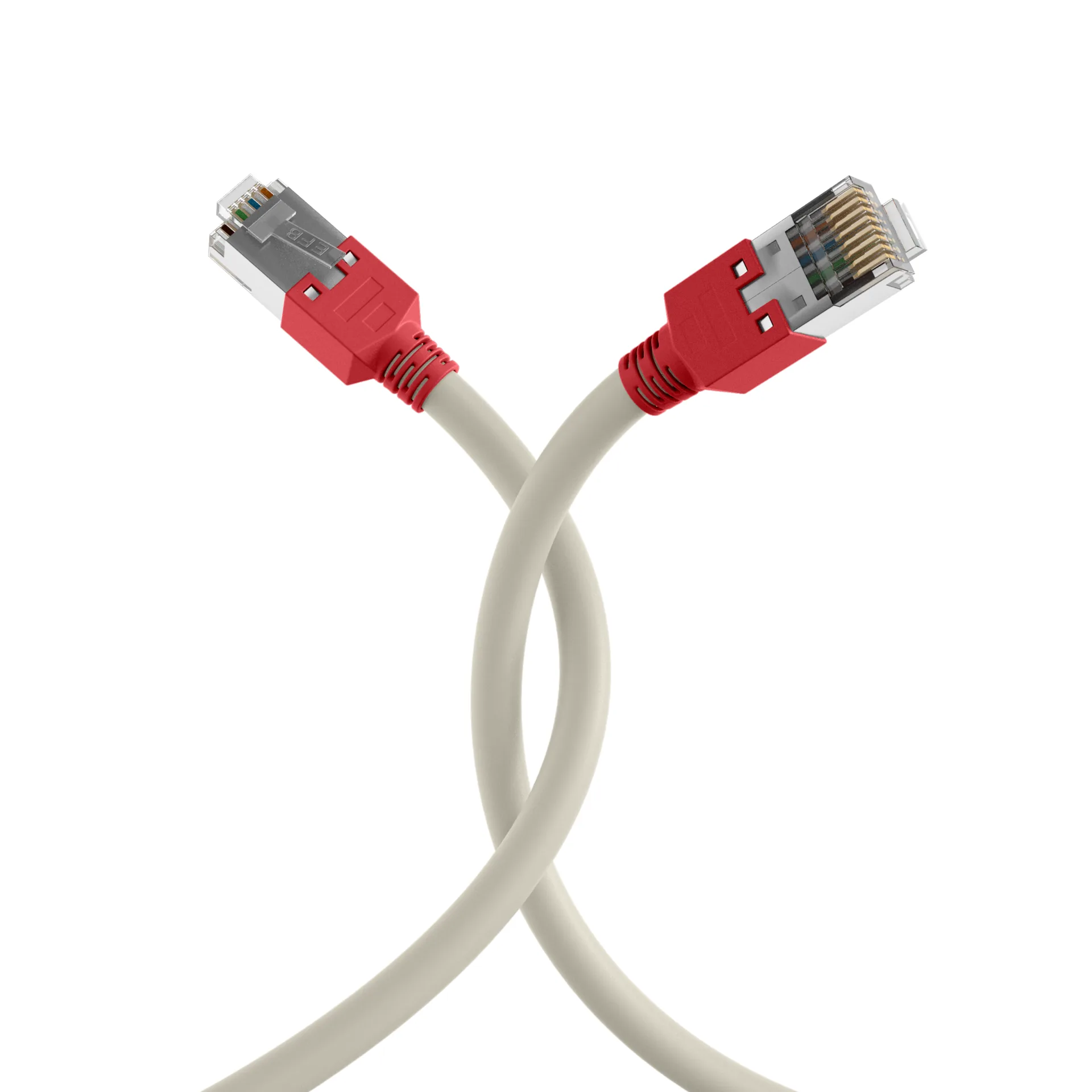 RJ45 Patchkabel Cat.5e F/UTP LSZH Draka UC300 TM11rt crossed grau 5m – Ansicht 4