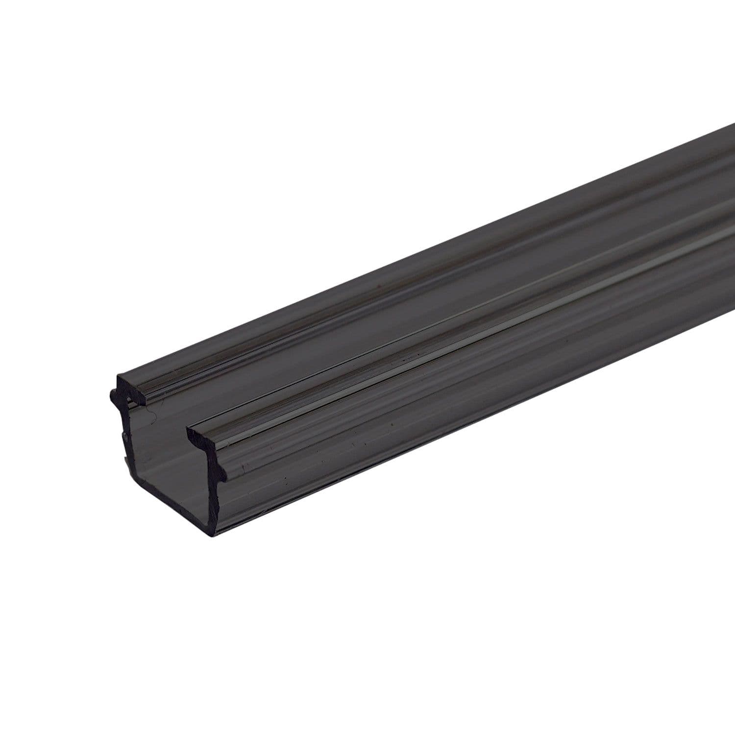 Gardinen-Inlay schwarz, Innenformat B=9.7 H=6.5mm Schlitz 6mm, 100cm