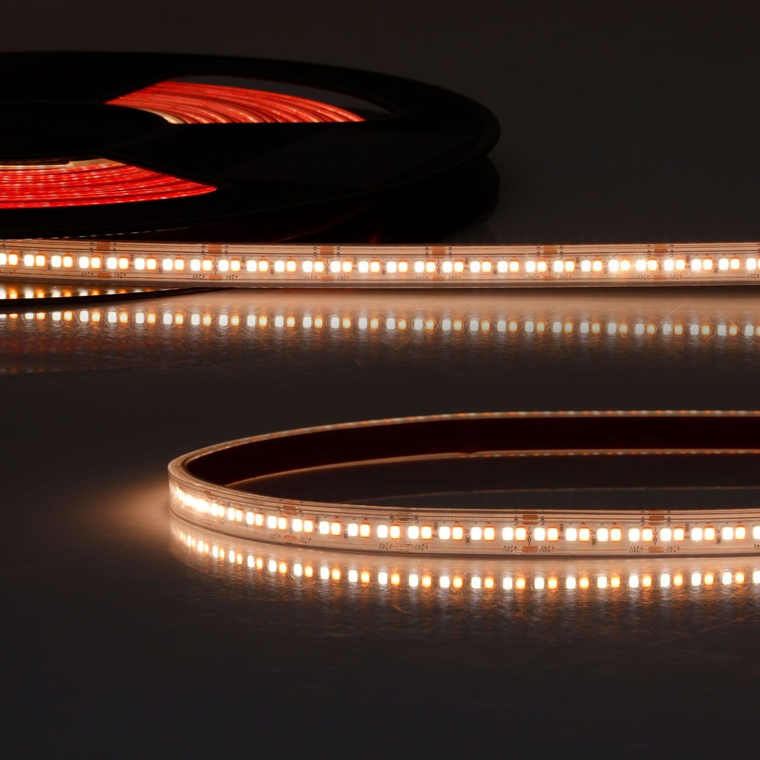 LED CRI918/940 CCT Flexband, 24V DC, 6W + 6W, IP67, 10m Rolle, 256 LED/m