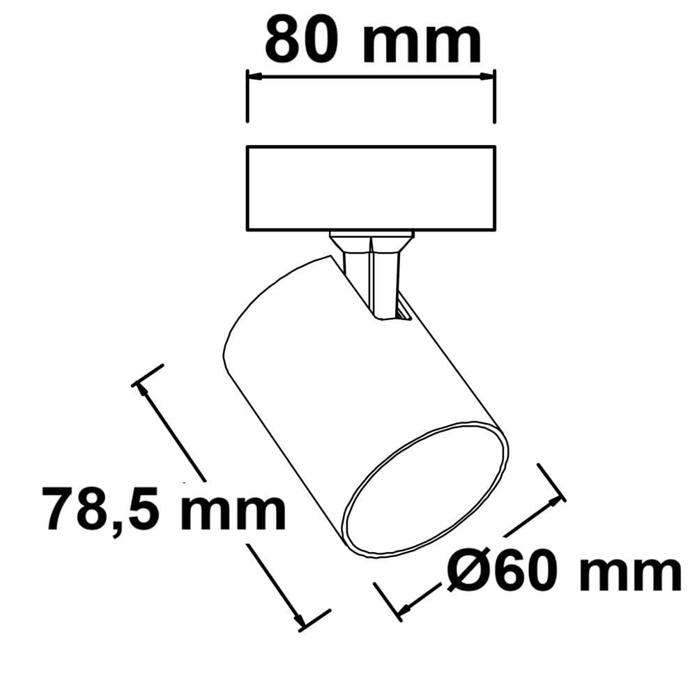 Wand-/Deckenleuchte GU10 Single, IP20, weiß, exkl. Leuchtmittel