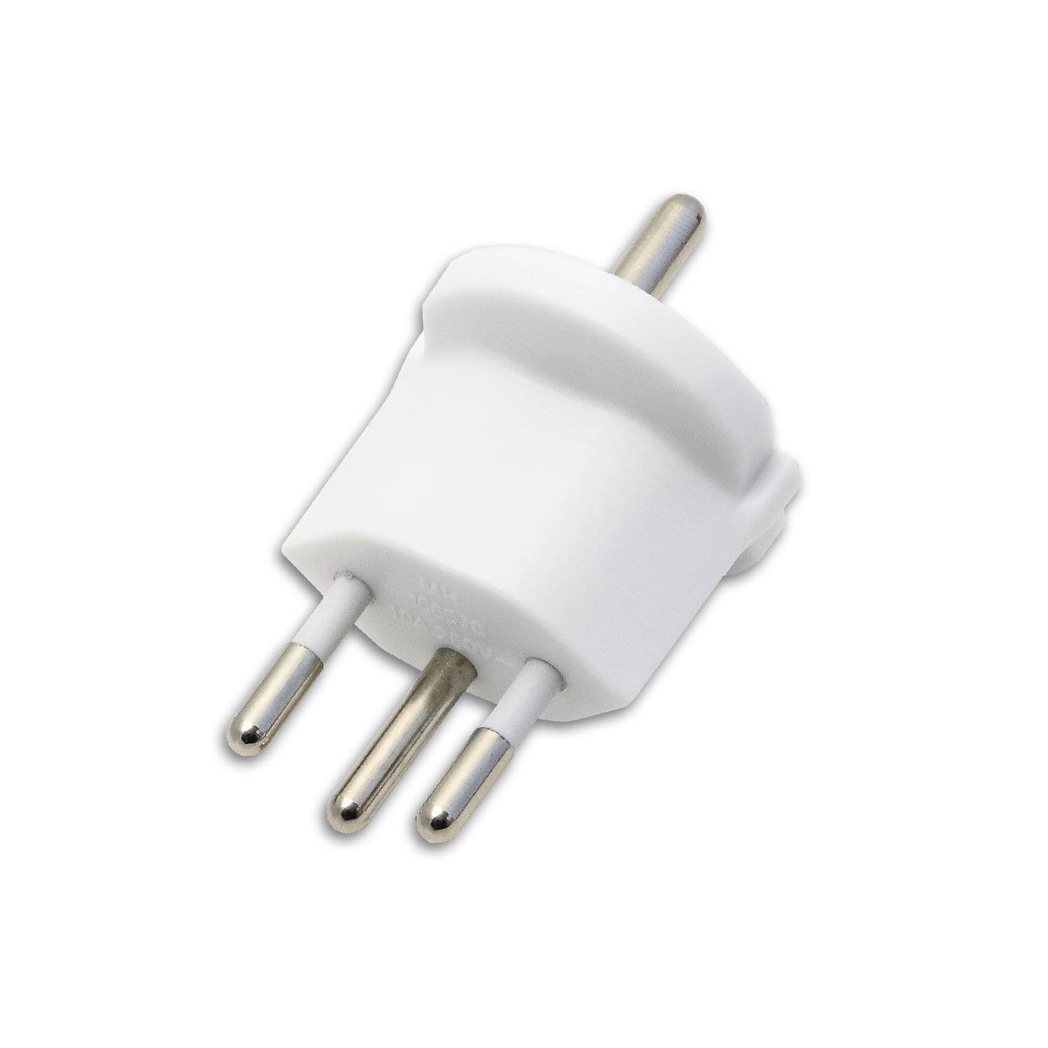 Fixadapter CH Typ 12 auf Schuko CEE 7/7, weiß, nicht demontierbar, 10A