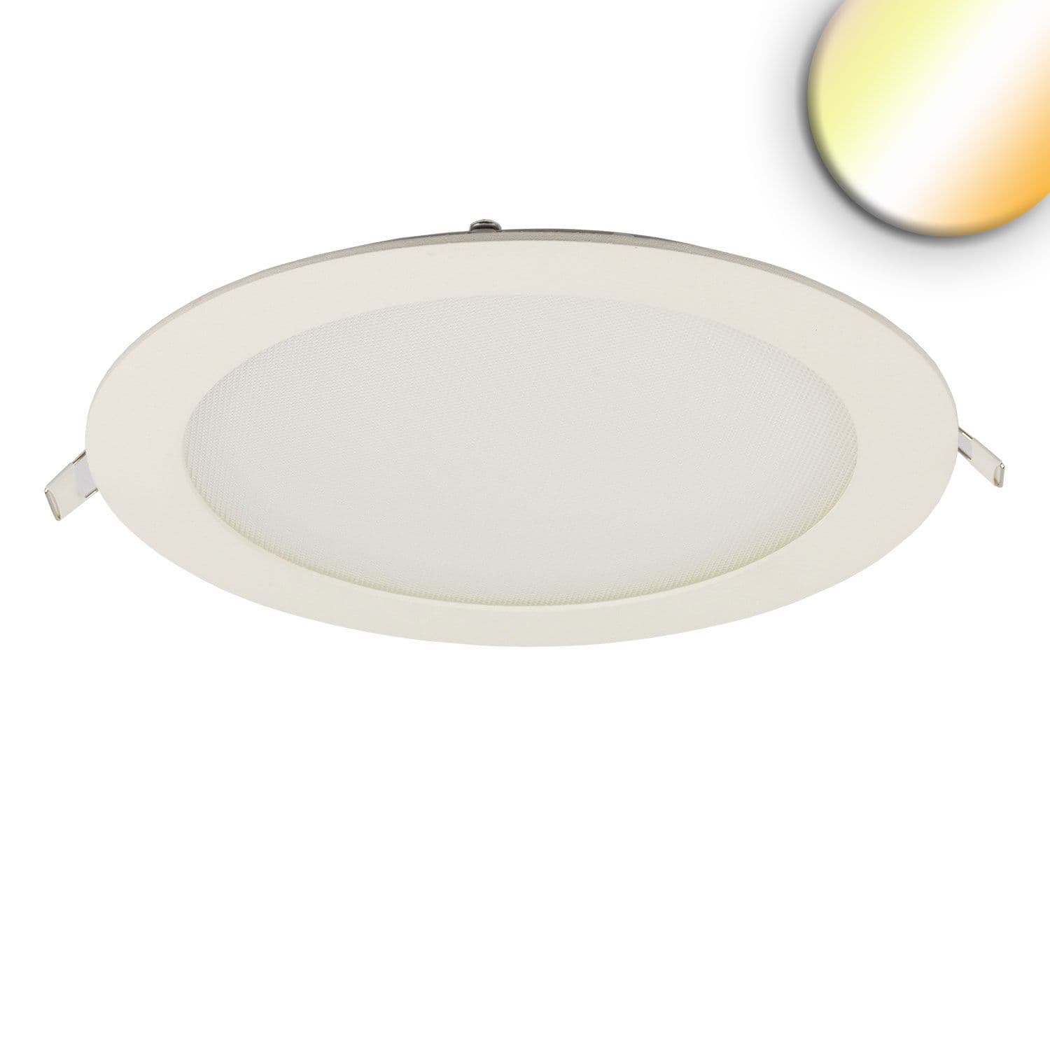LED Downlight, 18W, rund ultraflach weiß, 225mm, ColorSwitch 3000|3500|4000K, dimmbar