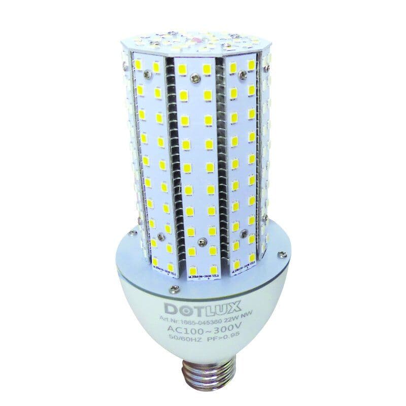 DOTLUX LED-Strassenlampe RETROFITastrodim E27 18W 3000K 360°