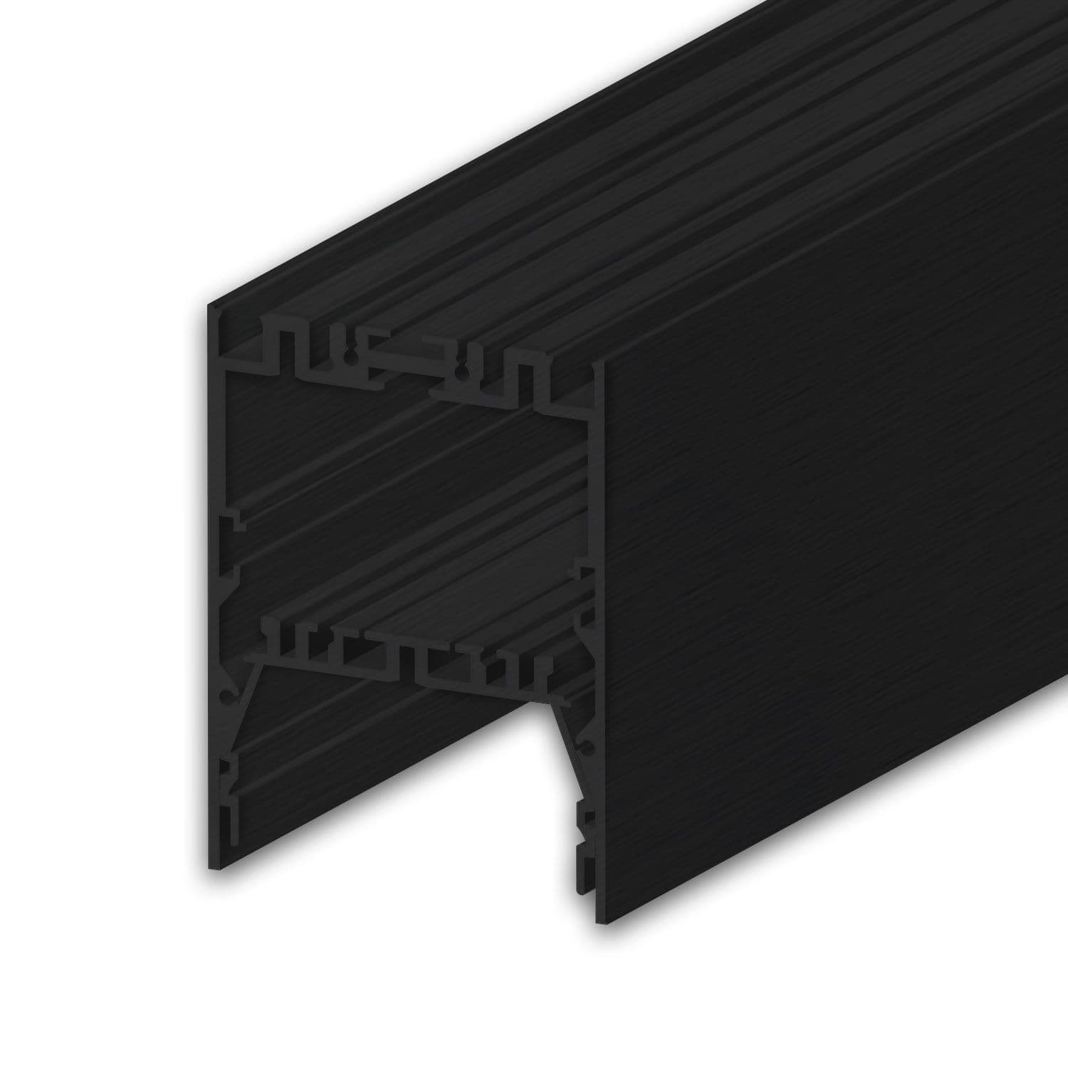 LED Leuchtenprofil LAMP40 Aluminium schwarz pulverbeschichtet, 300cm