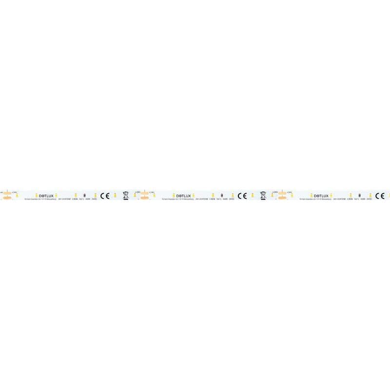 DOTLUX LED-Streifen 24W 8mm 2700K IP20 5m-Rolle inkl. 50cm Anschlusskabel beidseitig