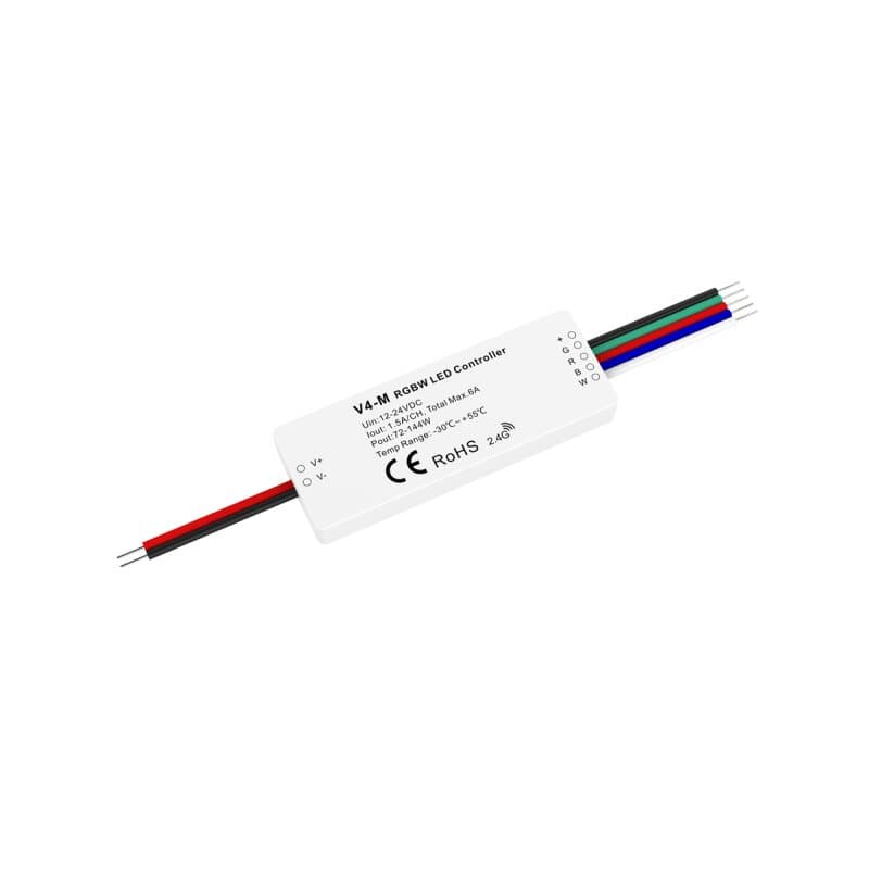DOTLUX LED Funk-Mini Empfänger/Dimmer Fusion Technologie 4x1,5A 12-24V für mehrfarbige LED-Streifen