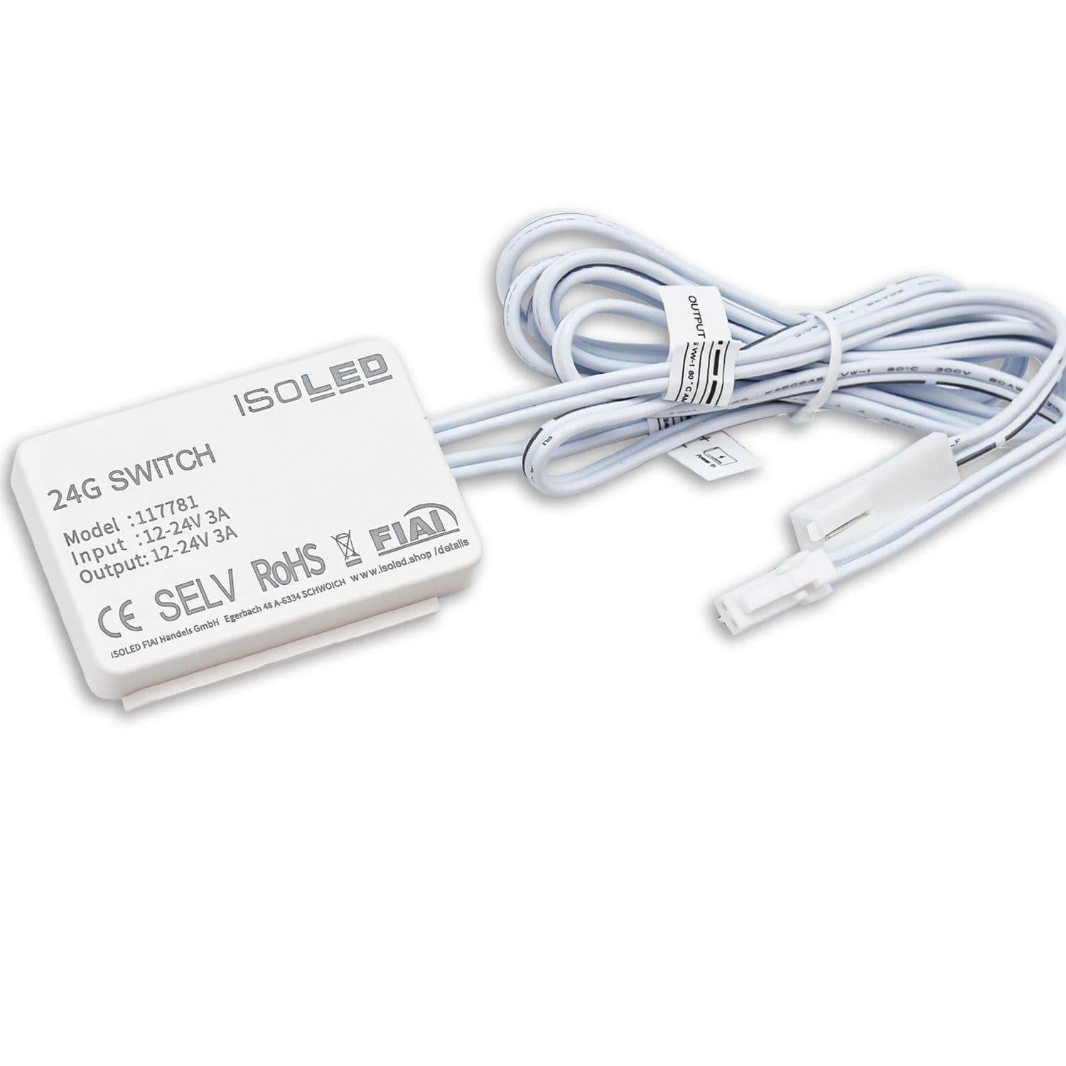 MiniAMP HF-Bewegungsmelder mit Dimmfunktion, 12-24V DC, 3A