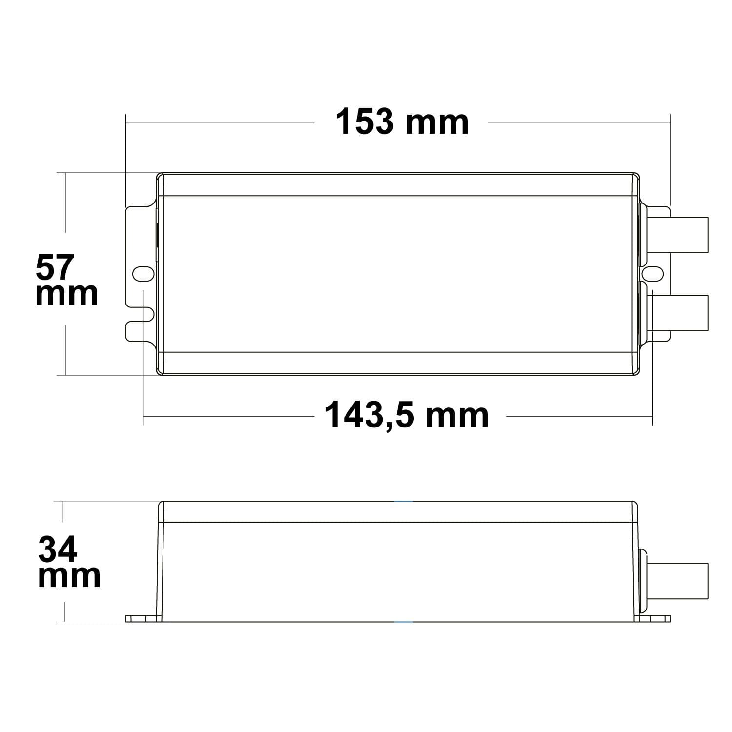 Sys-Pro Funk Mesh PWM-Dimmer IP67, 1-4 Kanal, 12-48V DC 4x5A
