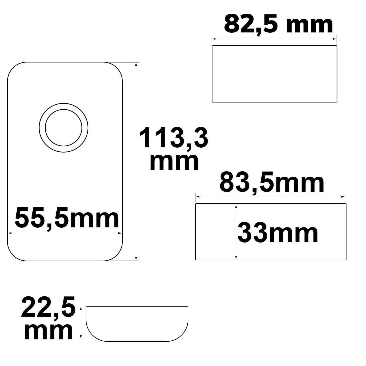 Wireless Touch RGB PWM-Dimmer mit Funk-Fernbedienung Flat, 12-24V DC 3x6A
