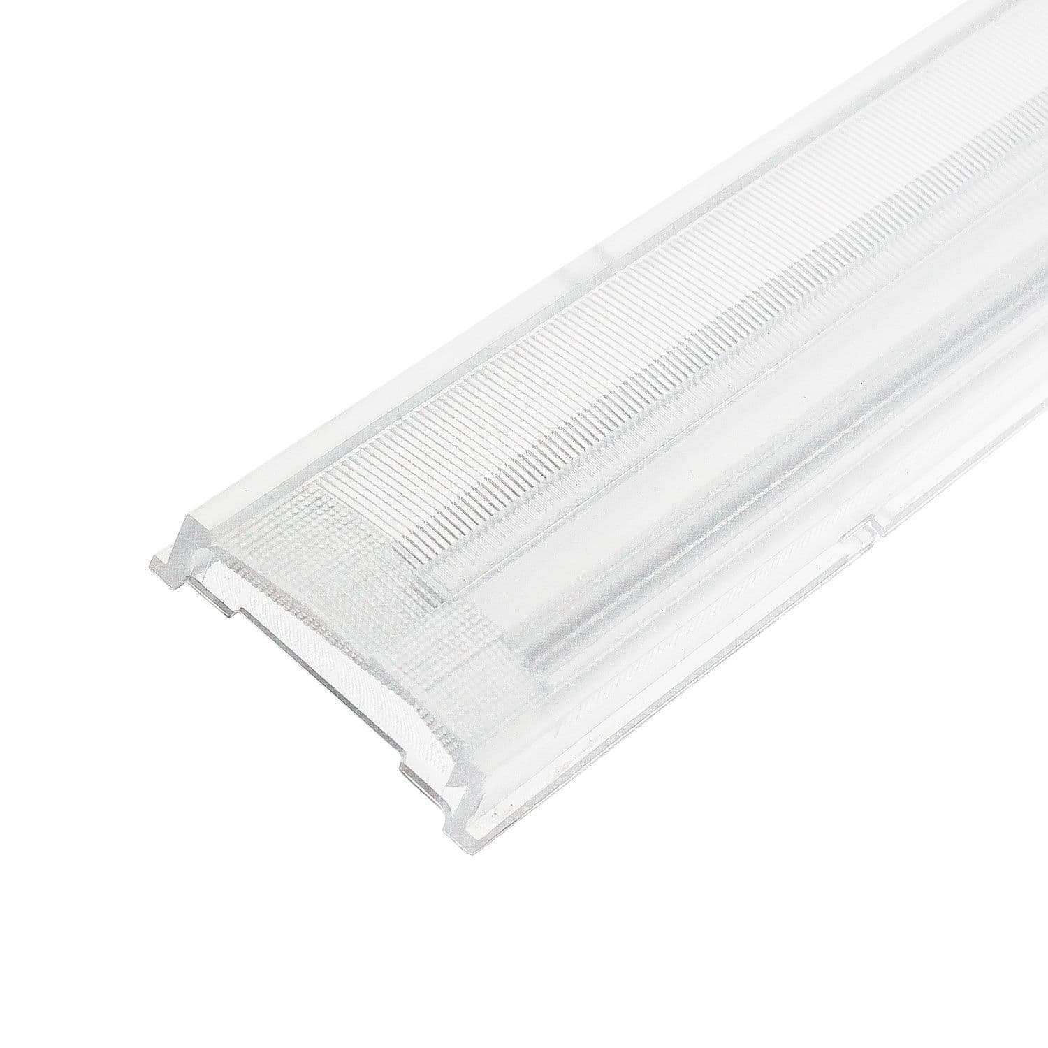 Einschubcover 25° Linse asymmetrisch für 3-Phasen Linearleuchte prismatisch, 120cm
