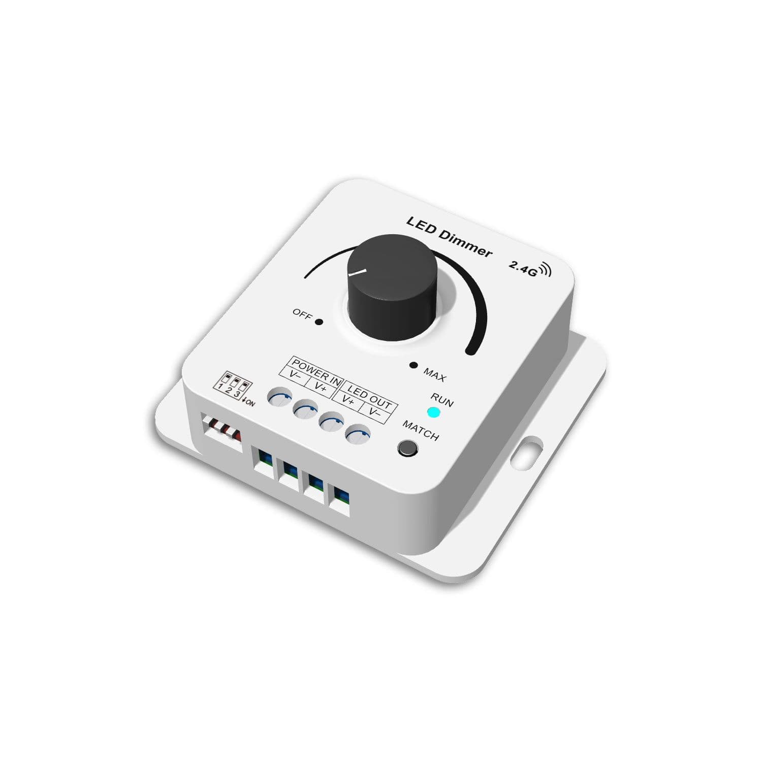 Sys-Pro Funk Multi-PWM Drehdimmer, 3s Soft-On/Soft-Off, 1 Kanal, 12-24V DC 8A, 36-48V DC 6A