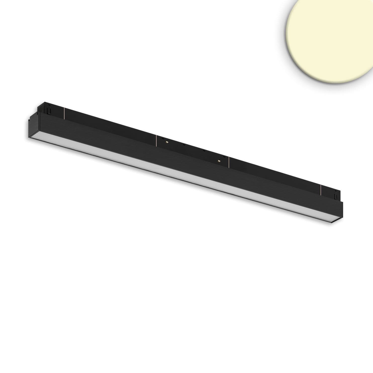 Track48 Linearleuchte 60cm schwarz, 20W, 120°, 48V DC, 3000K,CRI90, Line+, DALI dimmbar