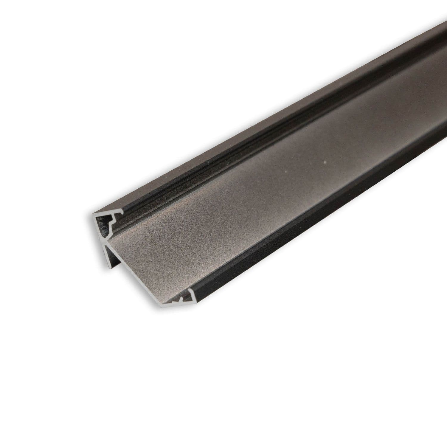 LED Eckprofil CORNER18 Aluminium schwarz RAL9005, 200cm