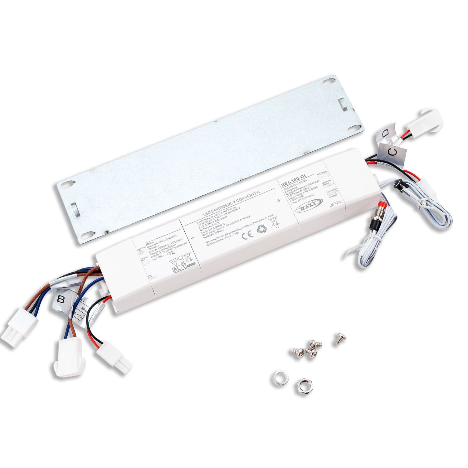 Notstrom Akkumodul 3000 mAh, 2,5W 3h (30-300V) für DALI dimmbare Wannenleuchten