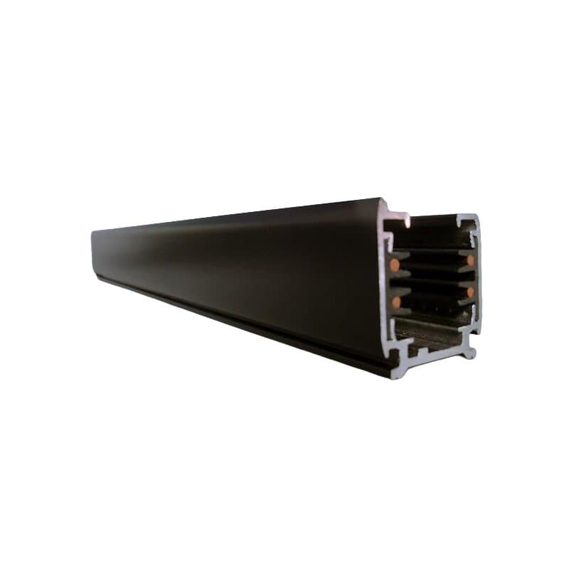 DOTLUX 3 Phasen-Stromschiene, 1 m, schwarz matt