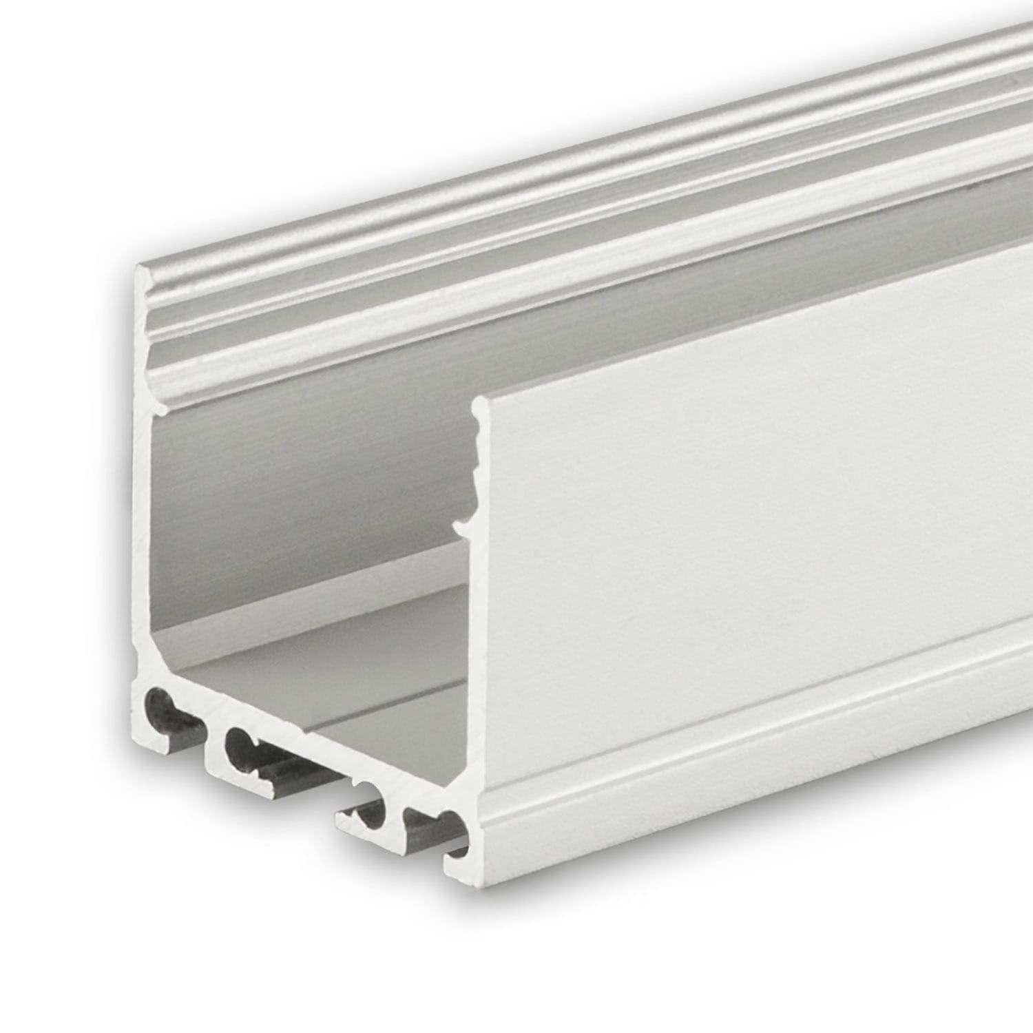 LED Aufbauprofil SURF20 Aluminium eloxiert, 200cm