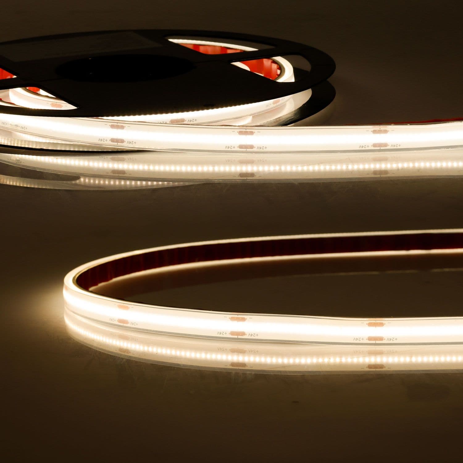 LED HT927 COB Flexband für bis zu 100°C Umgebungstemp., 24V DC, 14,4W, IP68, 2700K, 5m Rll, 480 LED/