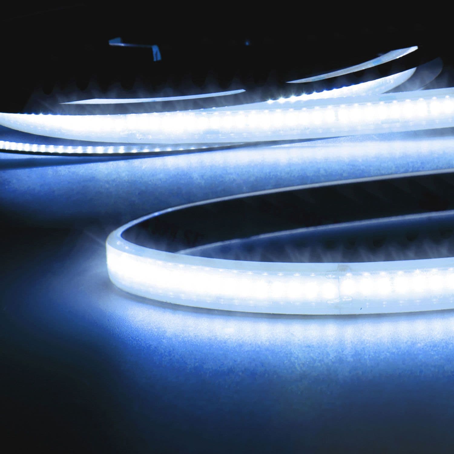 LED AQUA CRI9B Linear 48V Flexband, 8W, IP68, blau, 30m Rolle, 240 LED/m