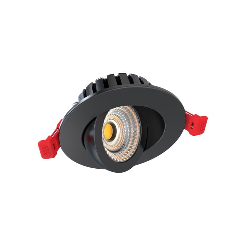 DOTLUX LED-Downlight HEATspin 7W 2700/3000/4000K Schwarz COLORselect inkl. Netzteil